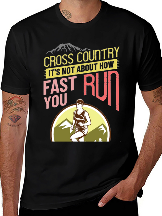 Cross Country Running Graphic T-Shirt