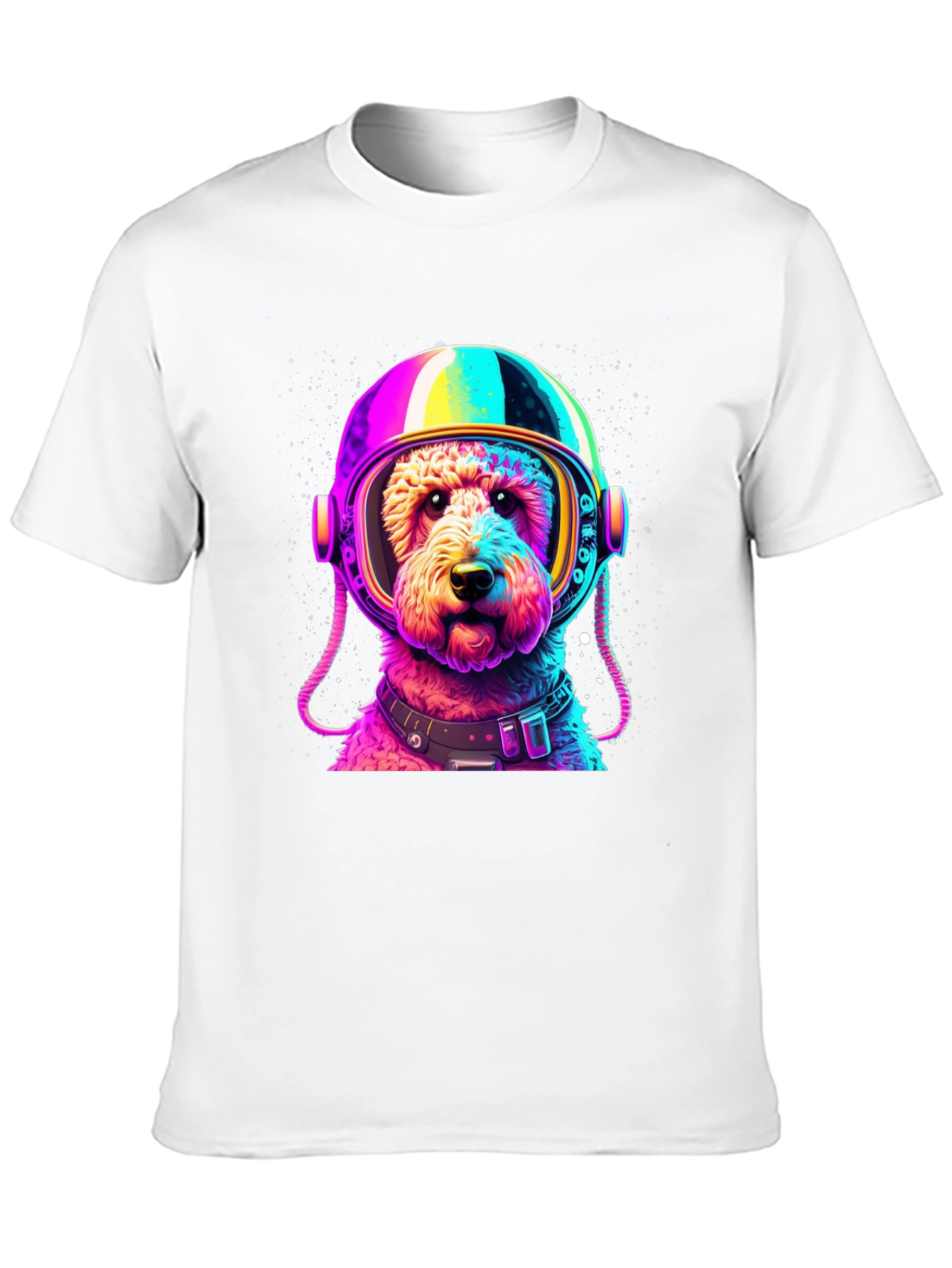 Astronaut Dog Graphic T-Shirt - Black
