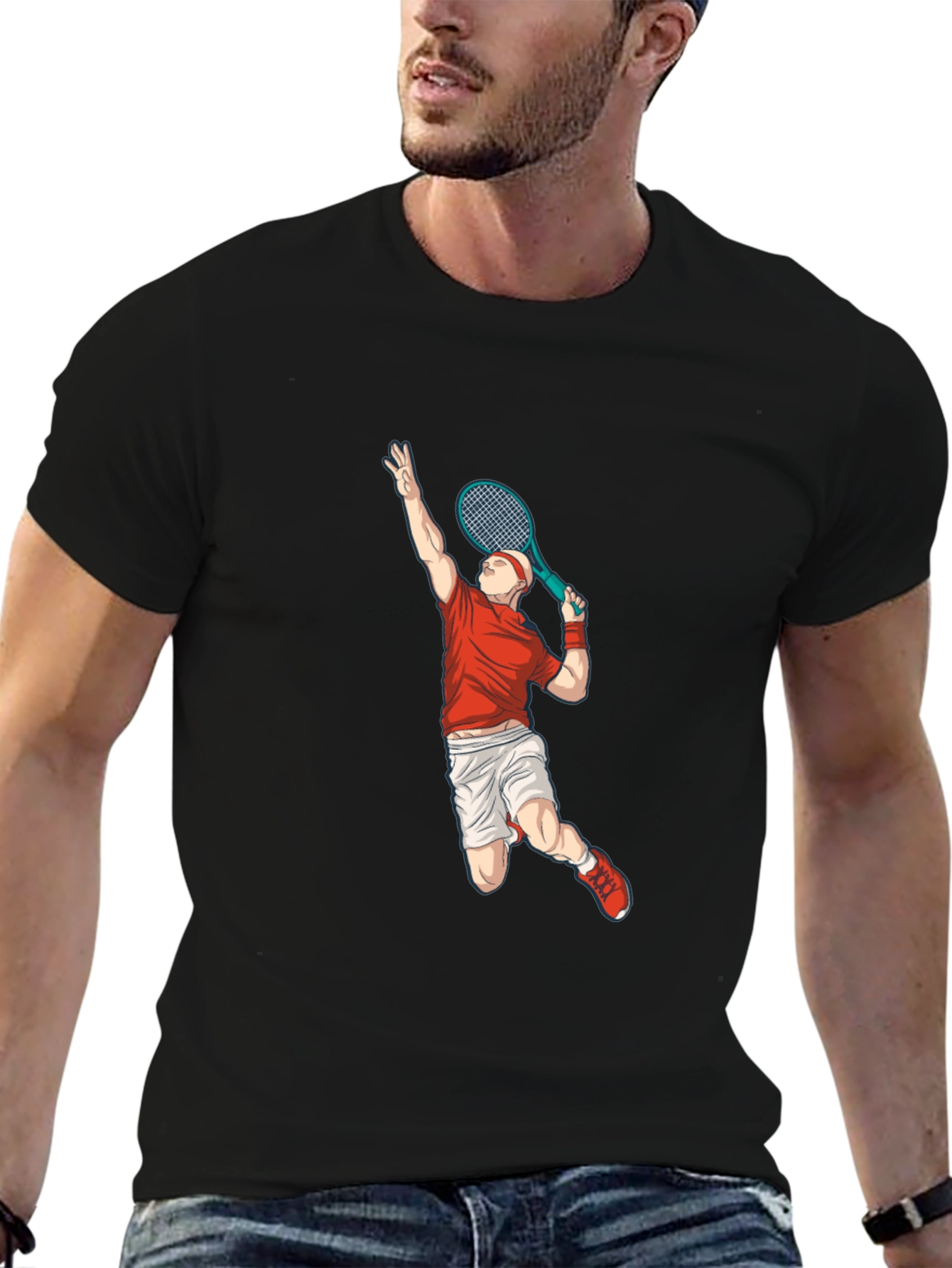 Tennis Player Graphic Tee