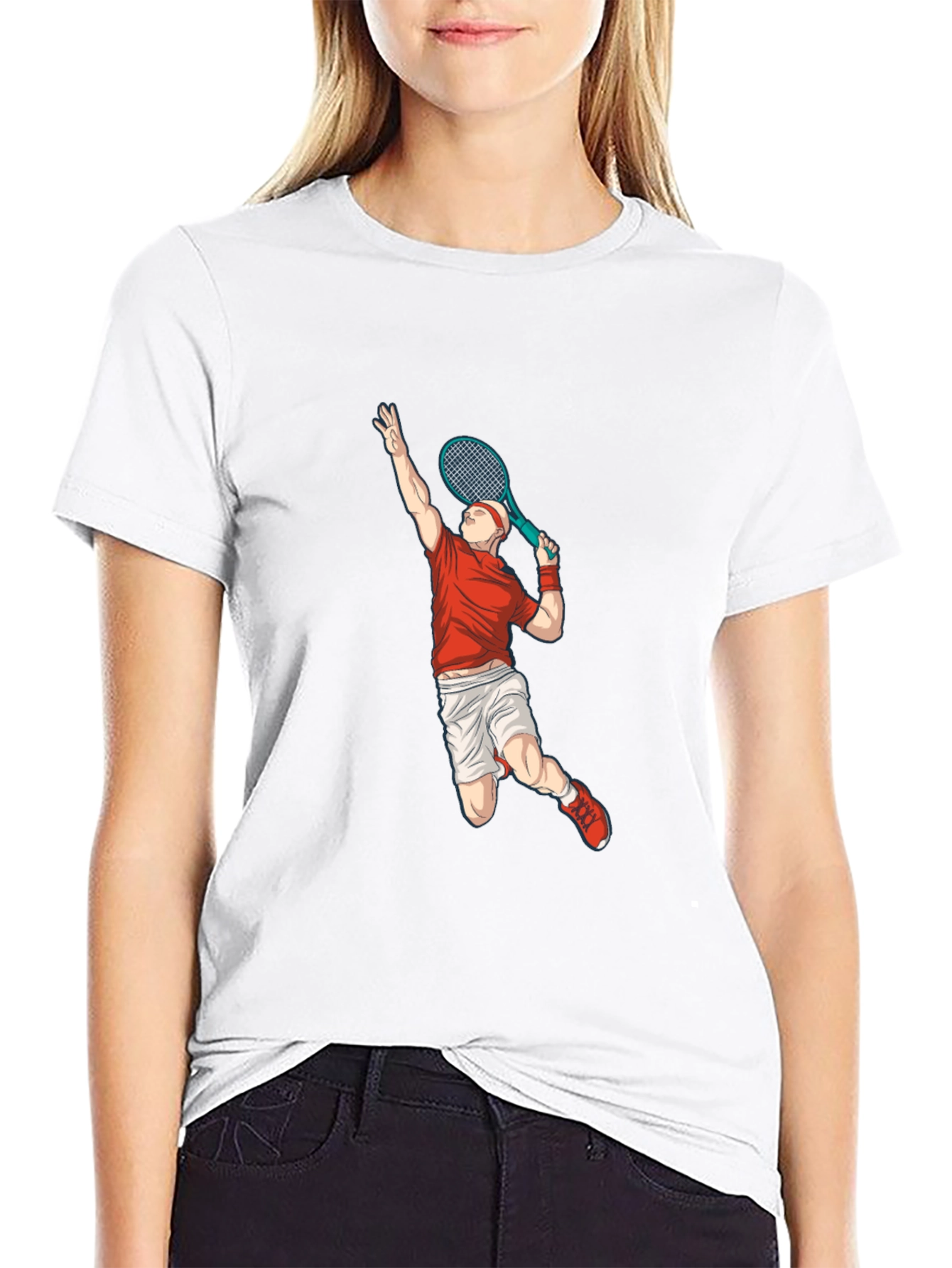 Tennis Player Graphic Tee