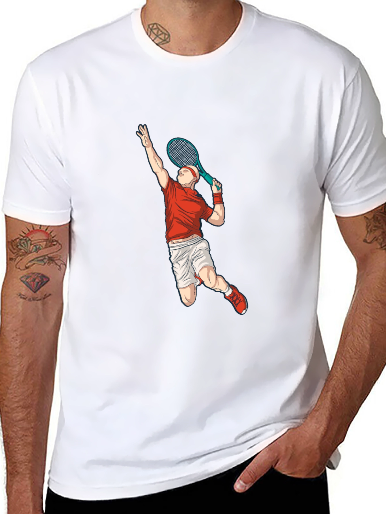 Tennis Player Graphic Tee