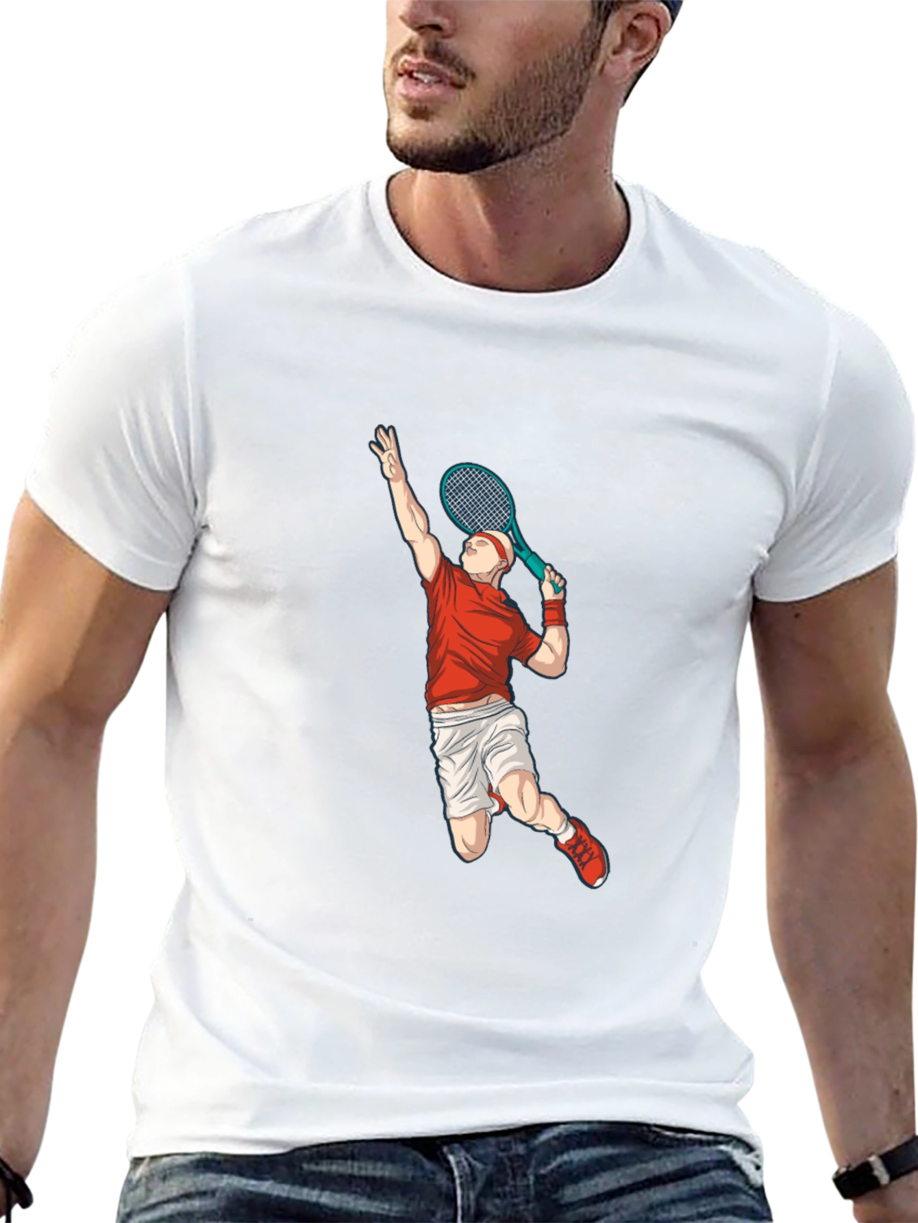 Tennis Player Graphic Tee