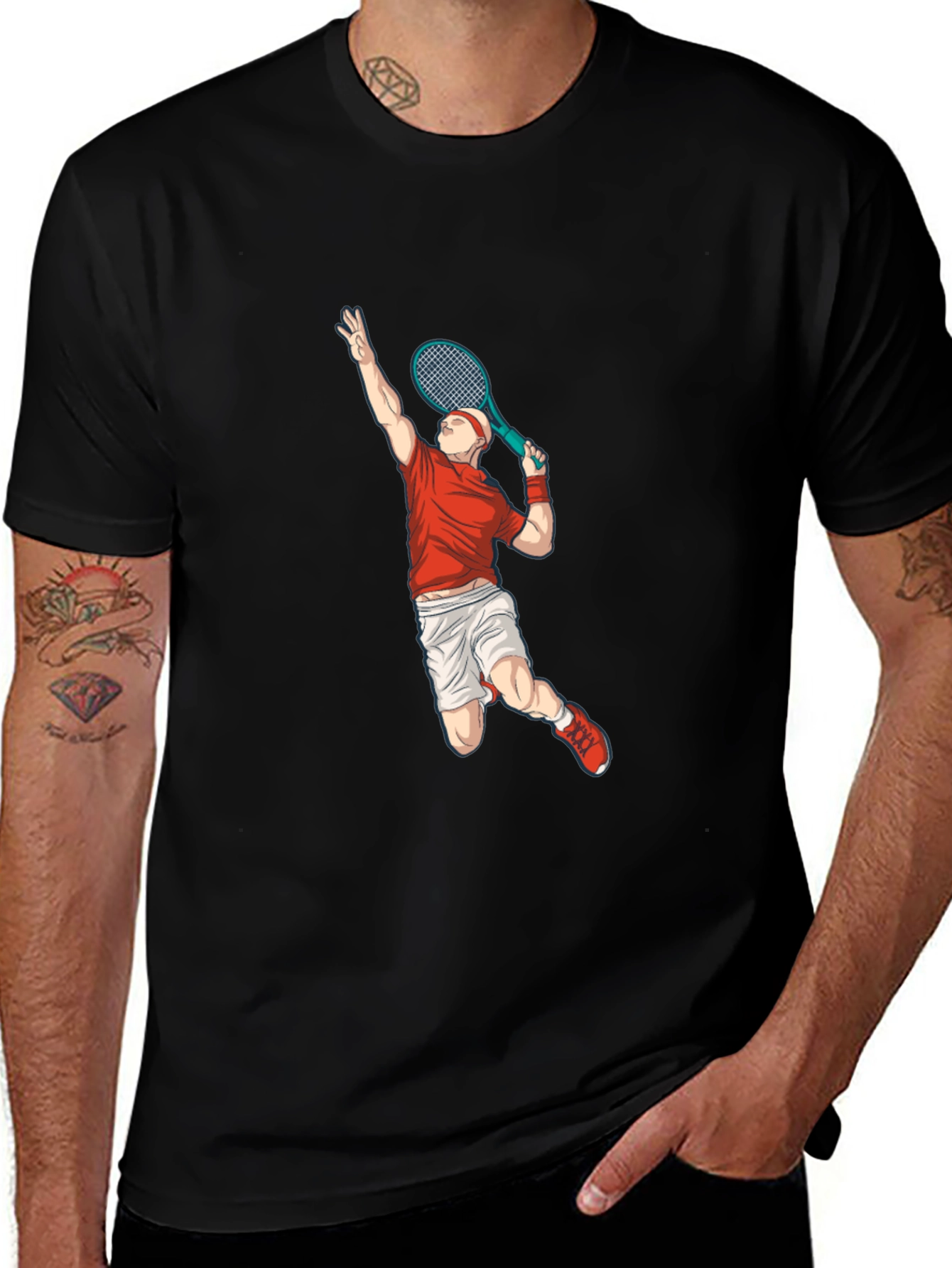 Tennis Player Graphic Tee
