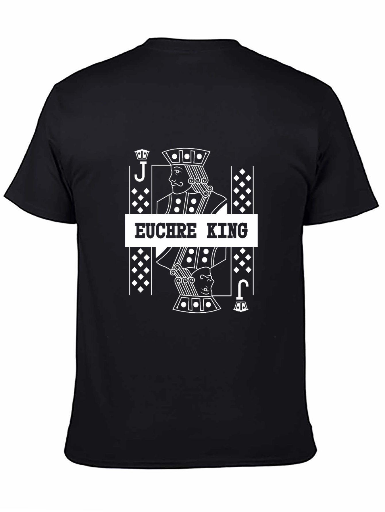 Euchre King T-Shirt - Playing Card Jack Design