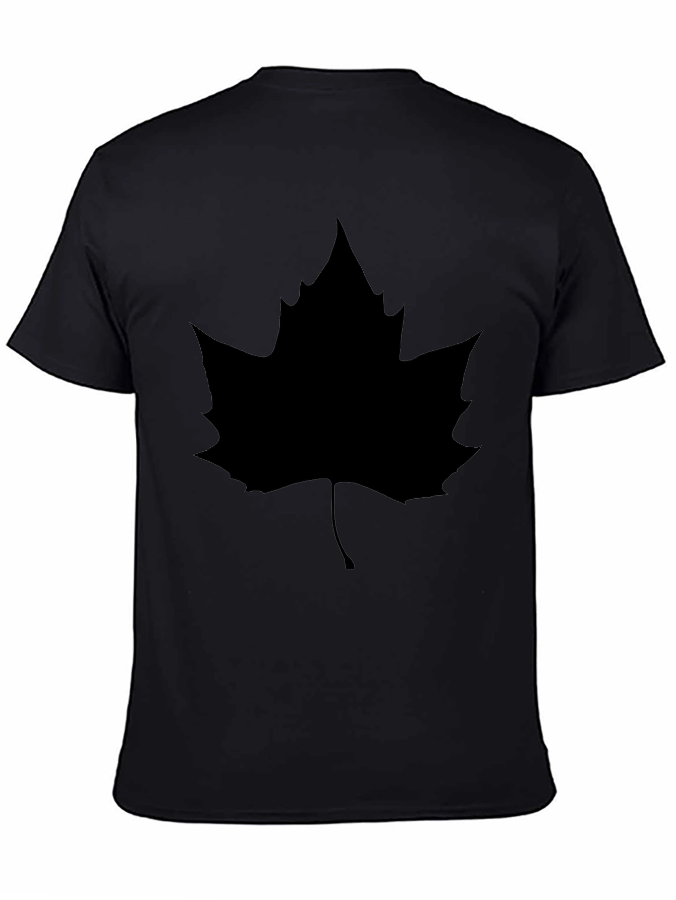 Maple Leaf Graphic Black T-Shirt