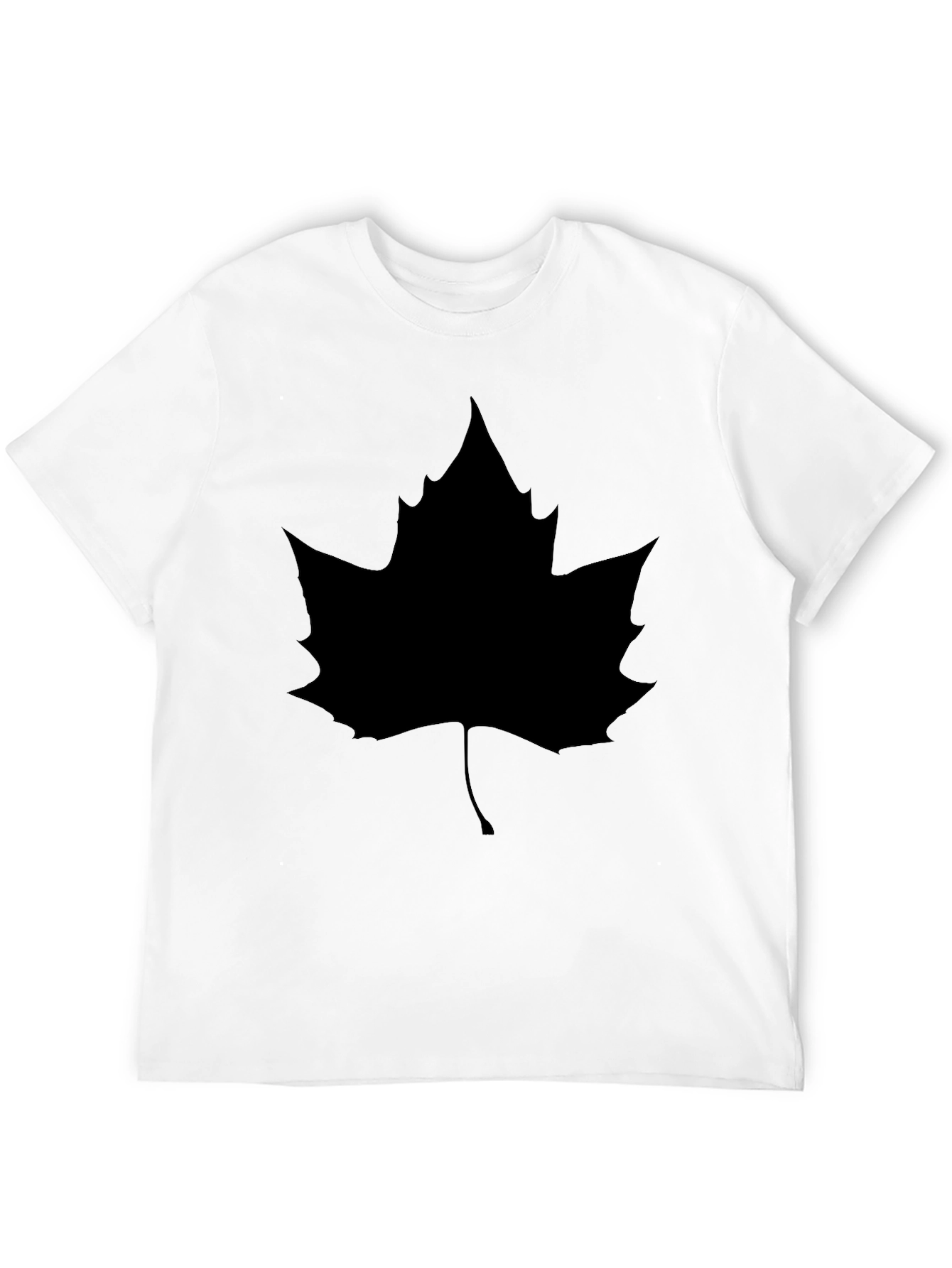 Maple Leaf Graphic Black T-Shirt