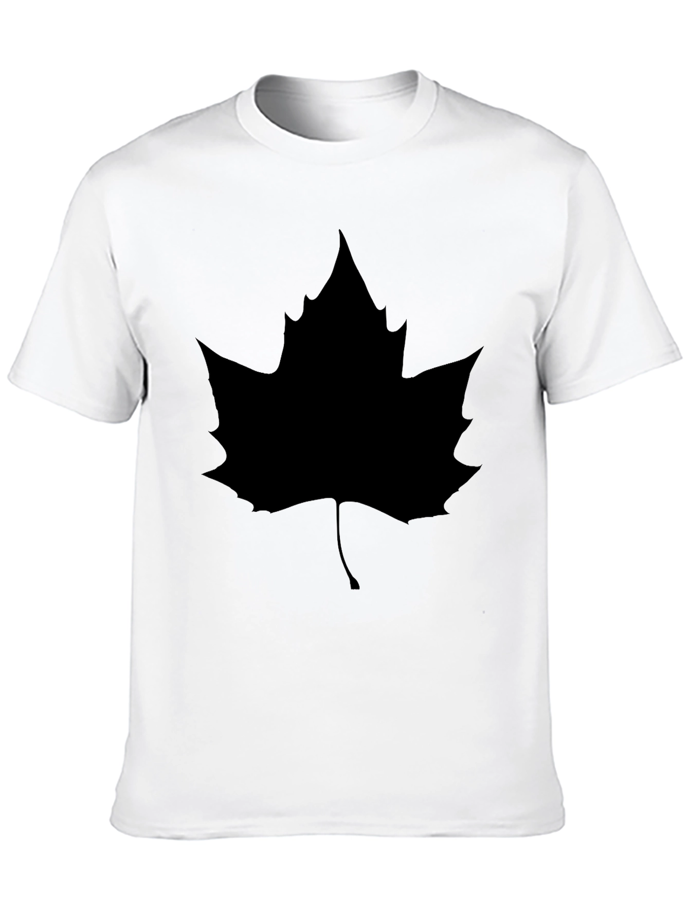 Maple Leaf Graphic Black T-Shirt