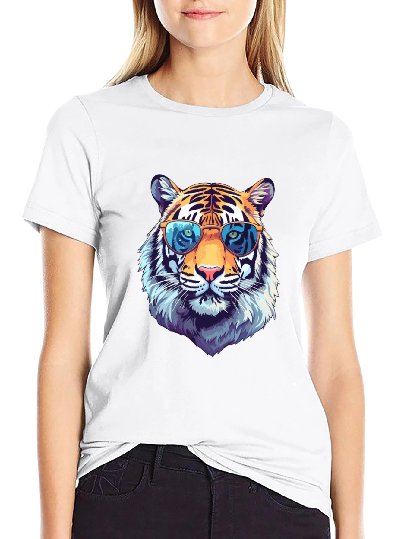 Cool Tiger Graphic Tee - Stylish Animal Print T-Shirt
