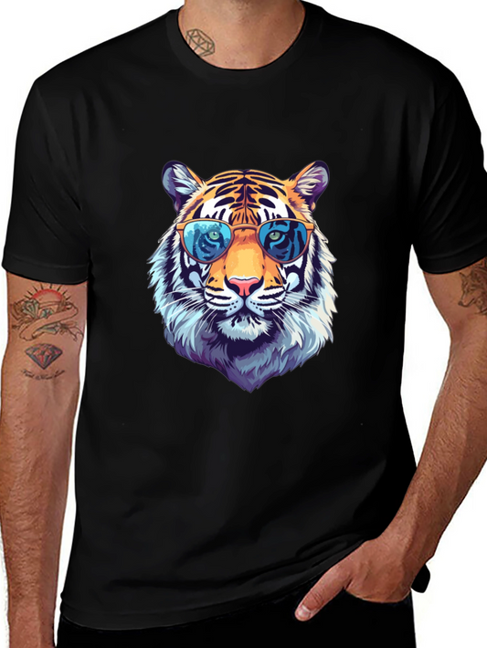 Cool Tiger Graphic Tee - Stylish Animal Print T-Shirt