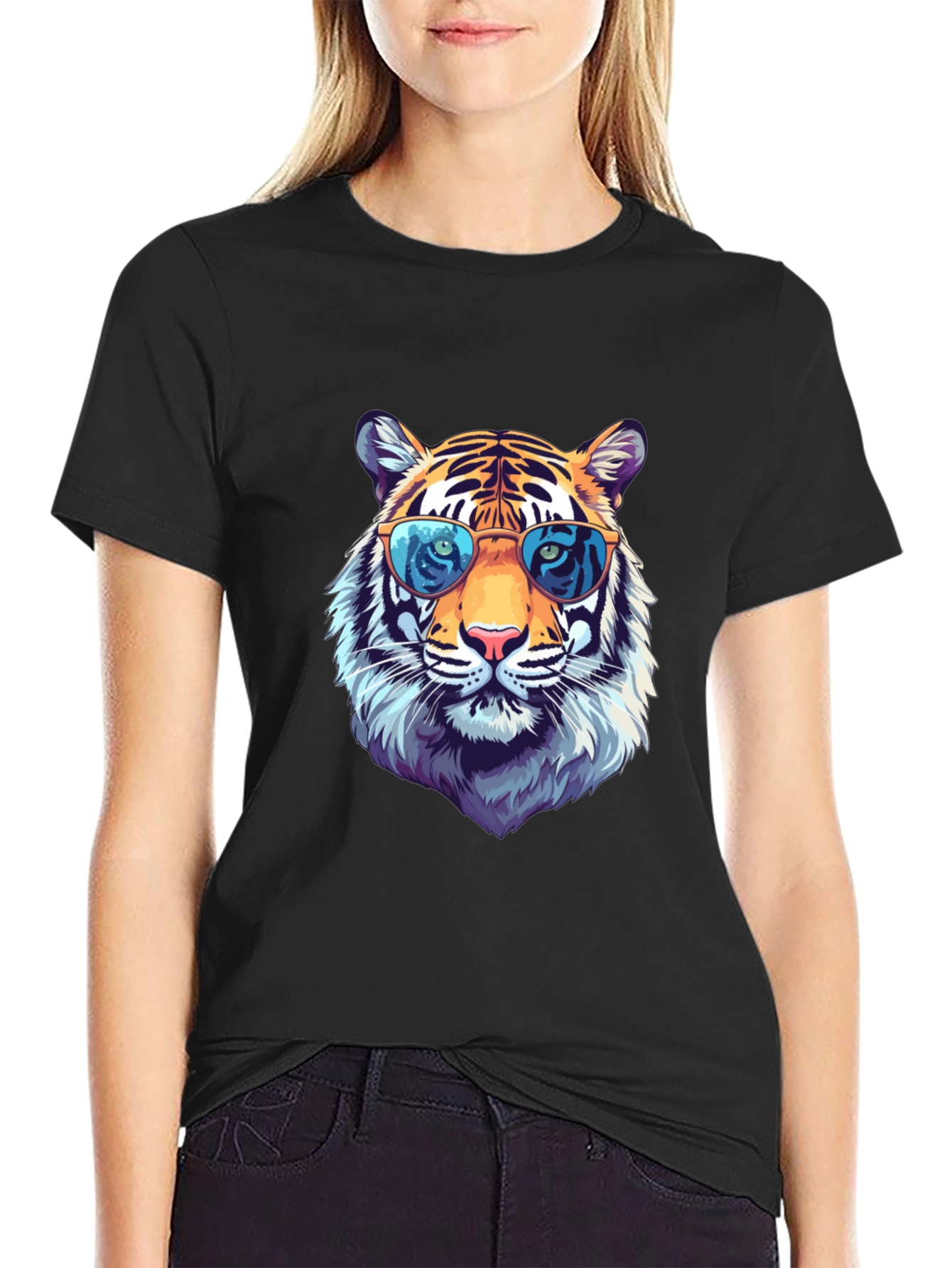 Cool Tiger Graphic Tee - Stylish Animal Print T-Shirt