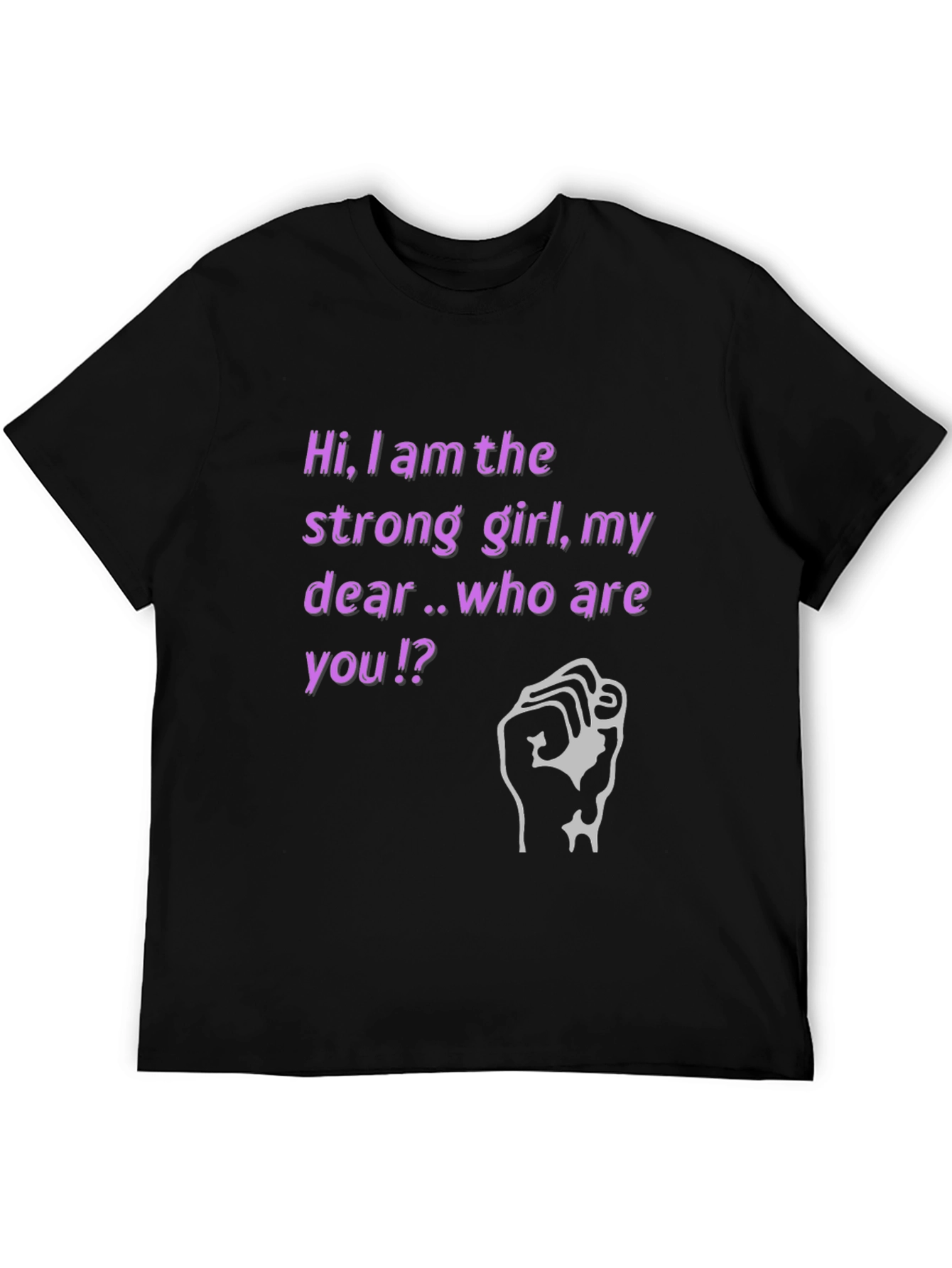 Strong Girl Graphic Tee - Empowering Womens T-Shirt