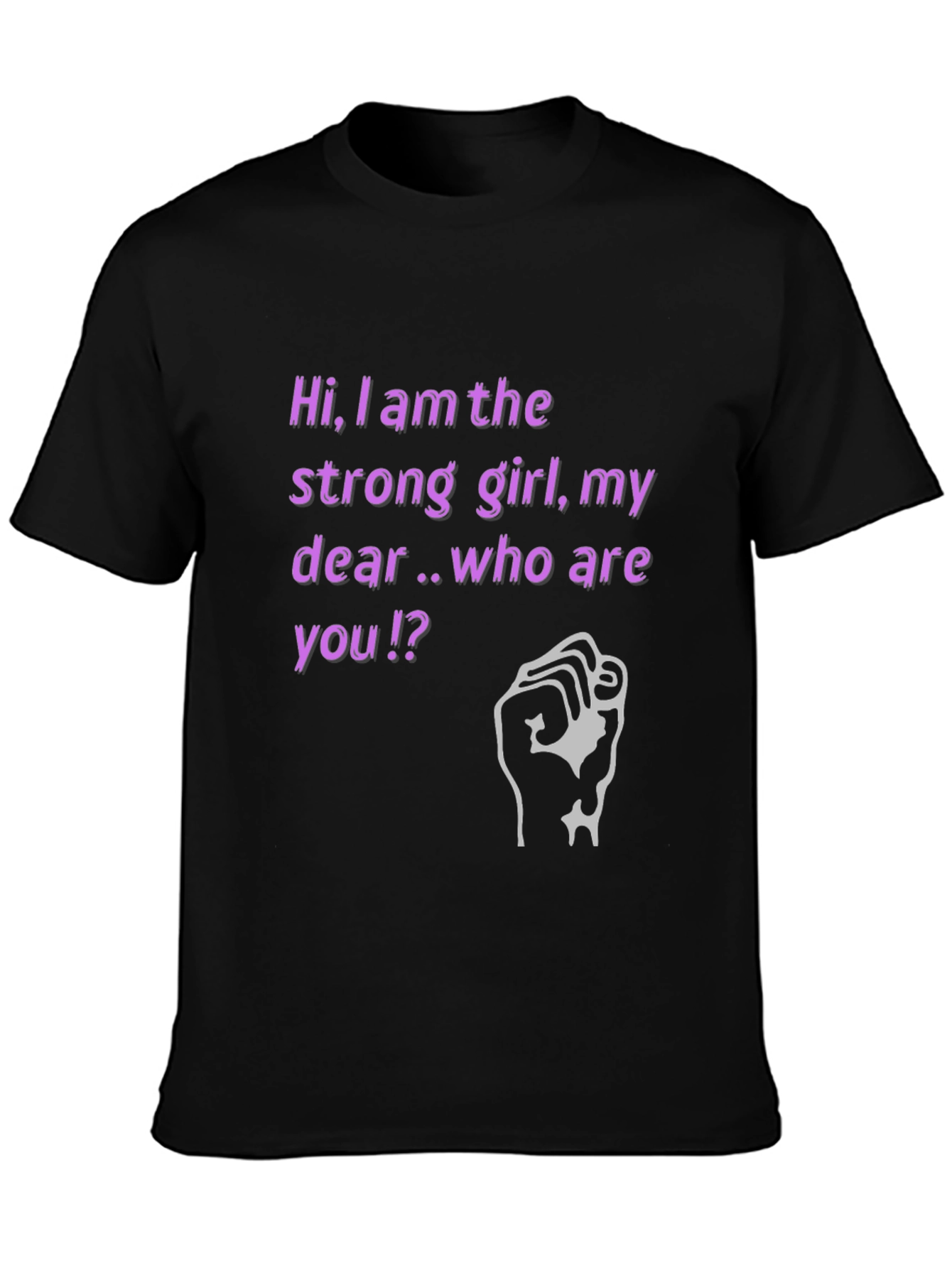 Strong Girl Graphic Tee - Empowering Womens T-Shirt