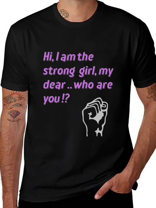 Strong Girl Graphic Tee - Empowering Womens T-Shirt