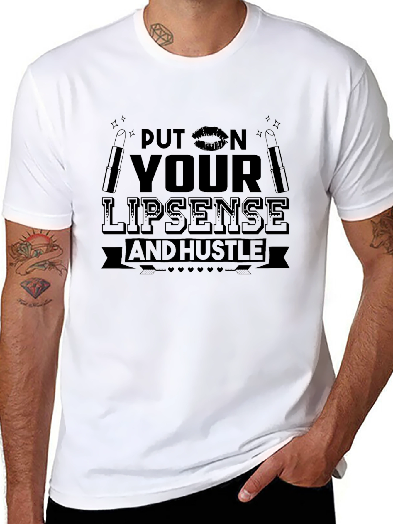 Put on Your Lipsense and Hustle Graphic Tee