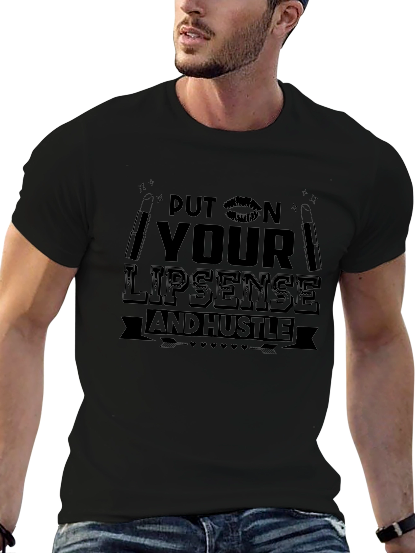Put on Your Lipsense and Hustle Graphic Tee