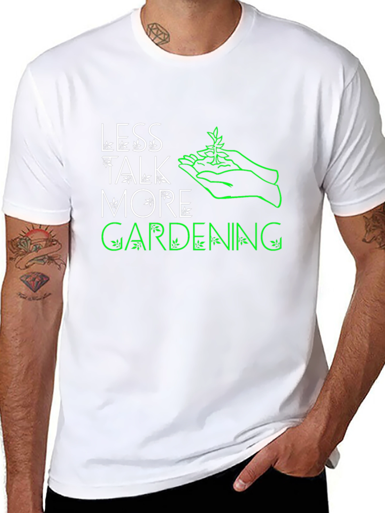 Less Talk More Gardening Graphic Tee