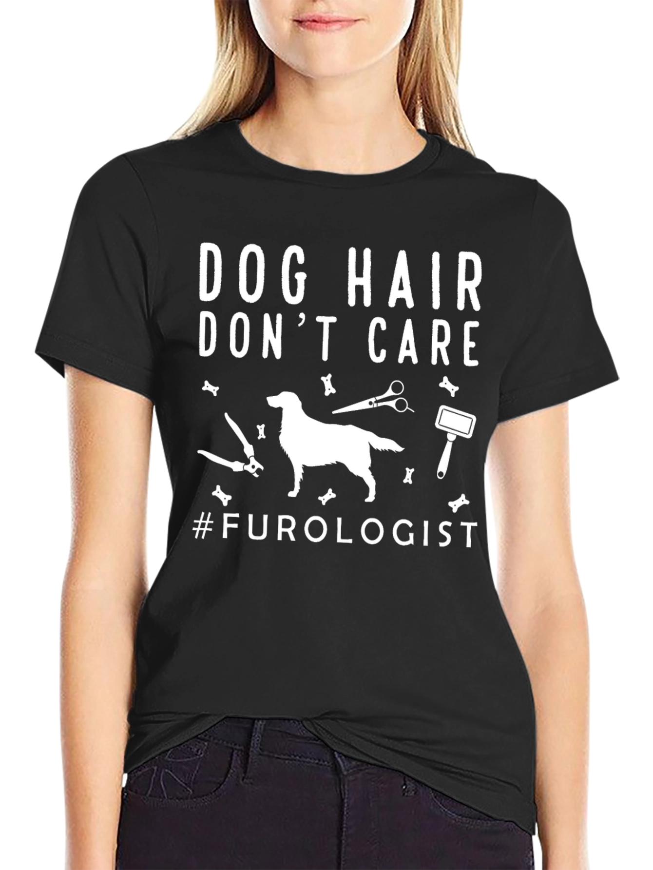 Dog Hair Dont Care T-Shirt - Furry Friend Lover