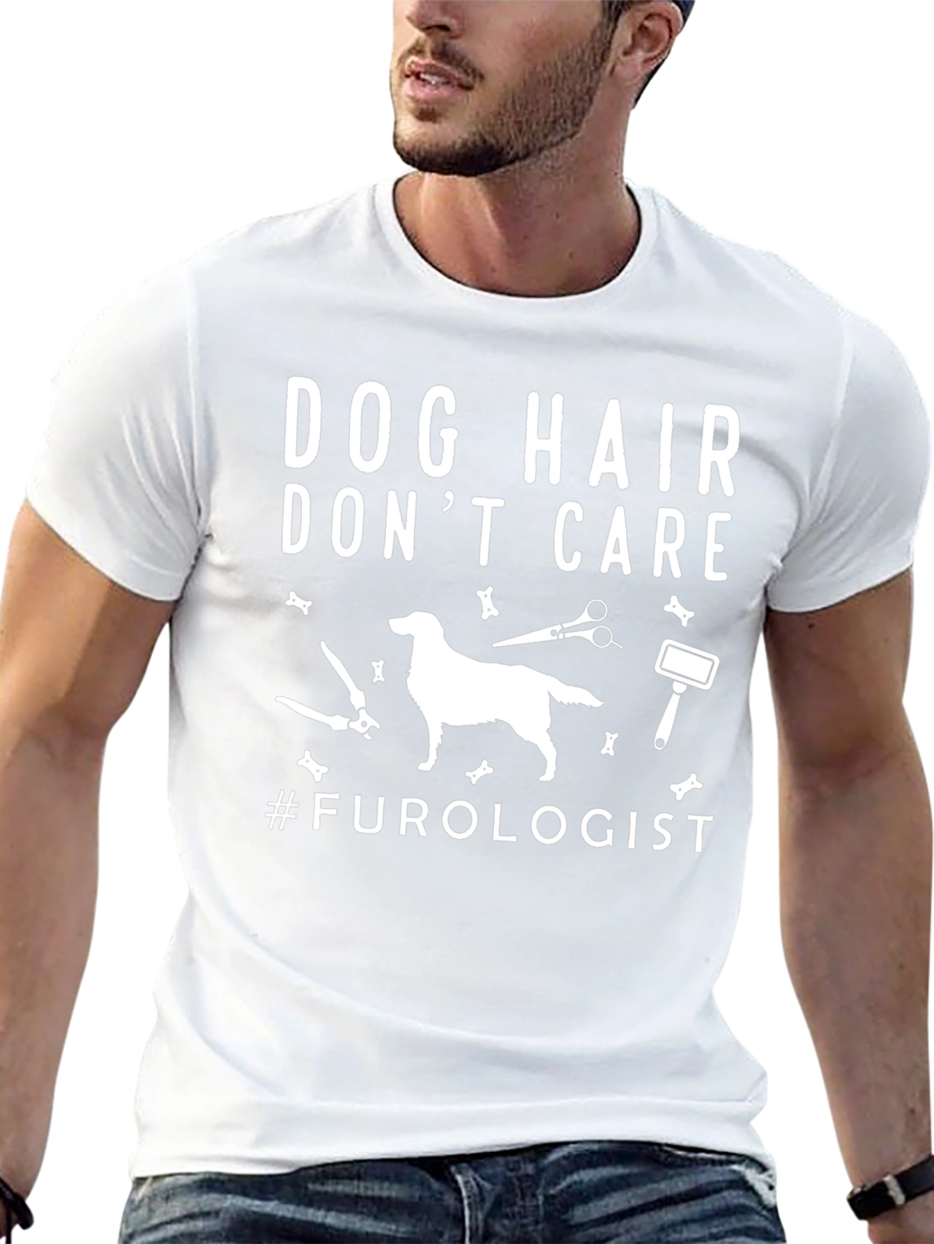 Dog Hair Dont Care T-Shirt - Furry Friend Lover