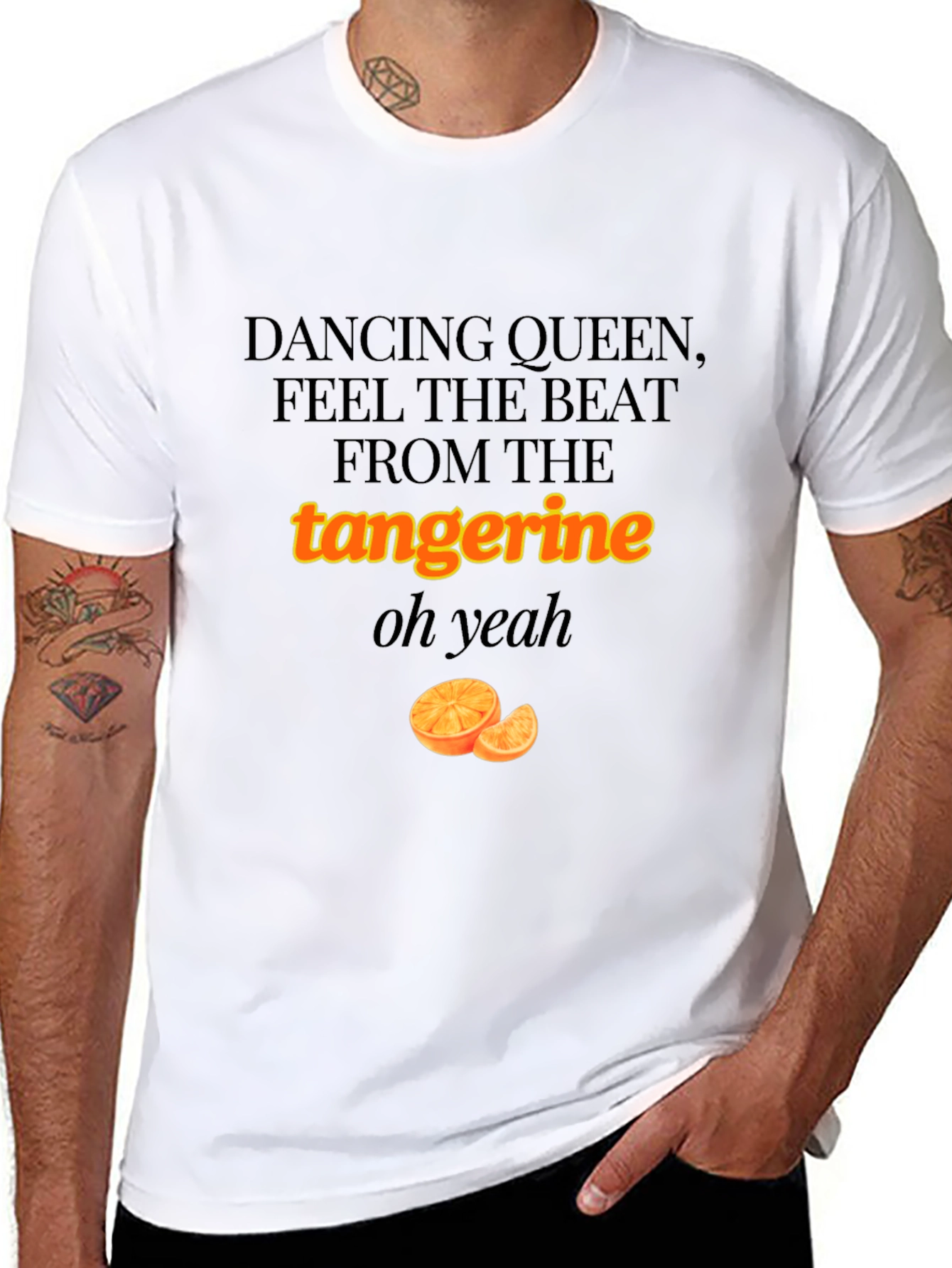 Dancing Queen Tangerine Graphic T-Shirt