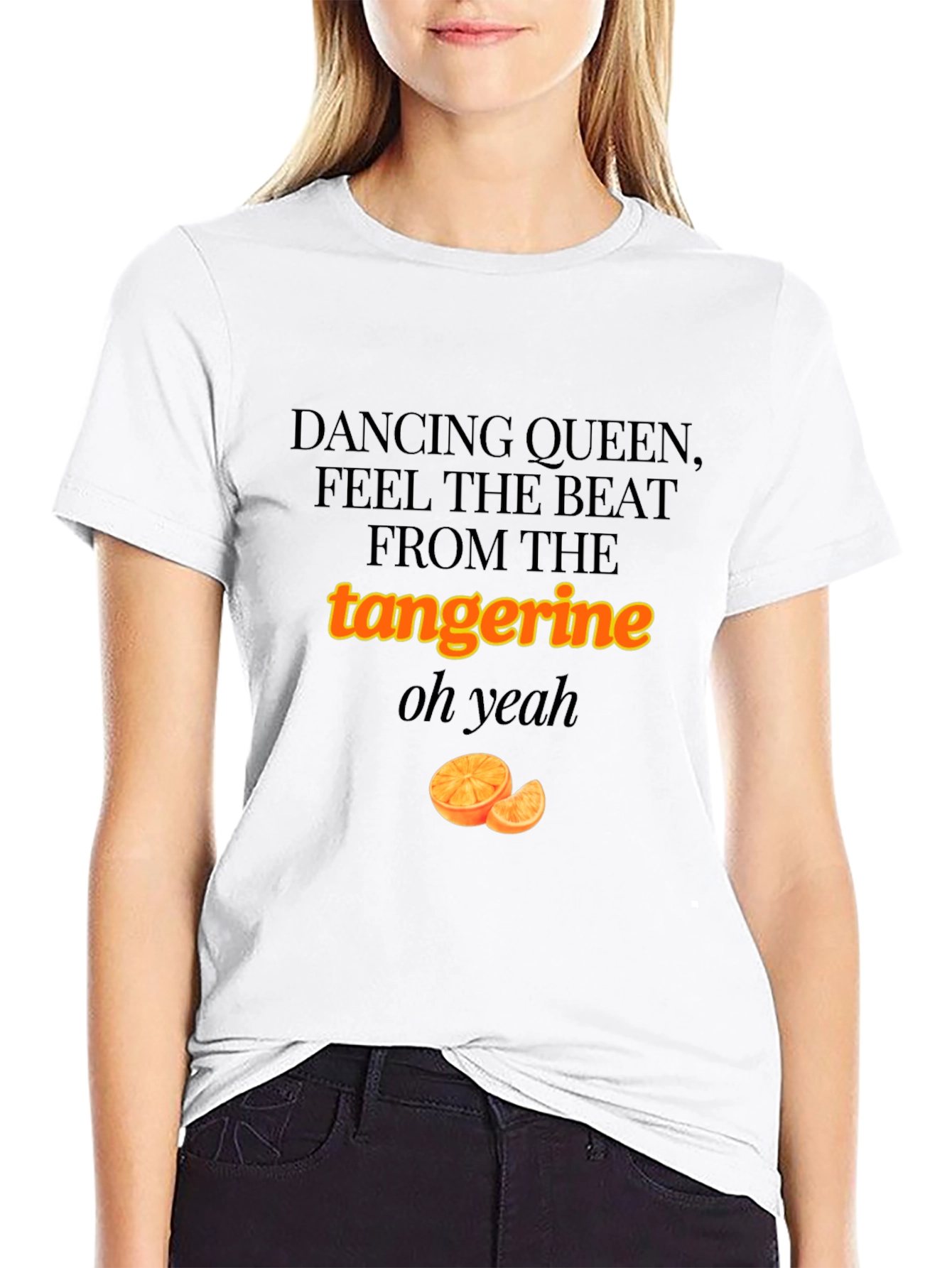 Dancing Queen Tangerine Graphic T-Shirt