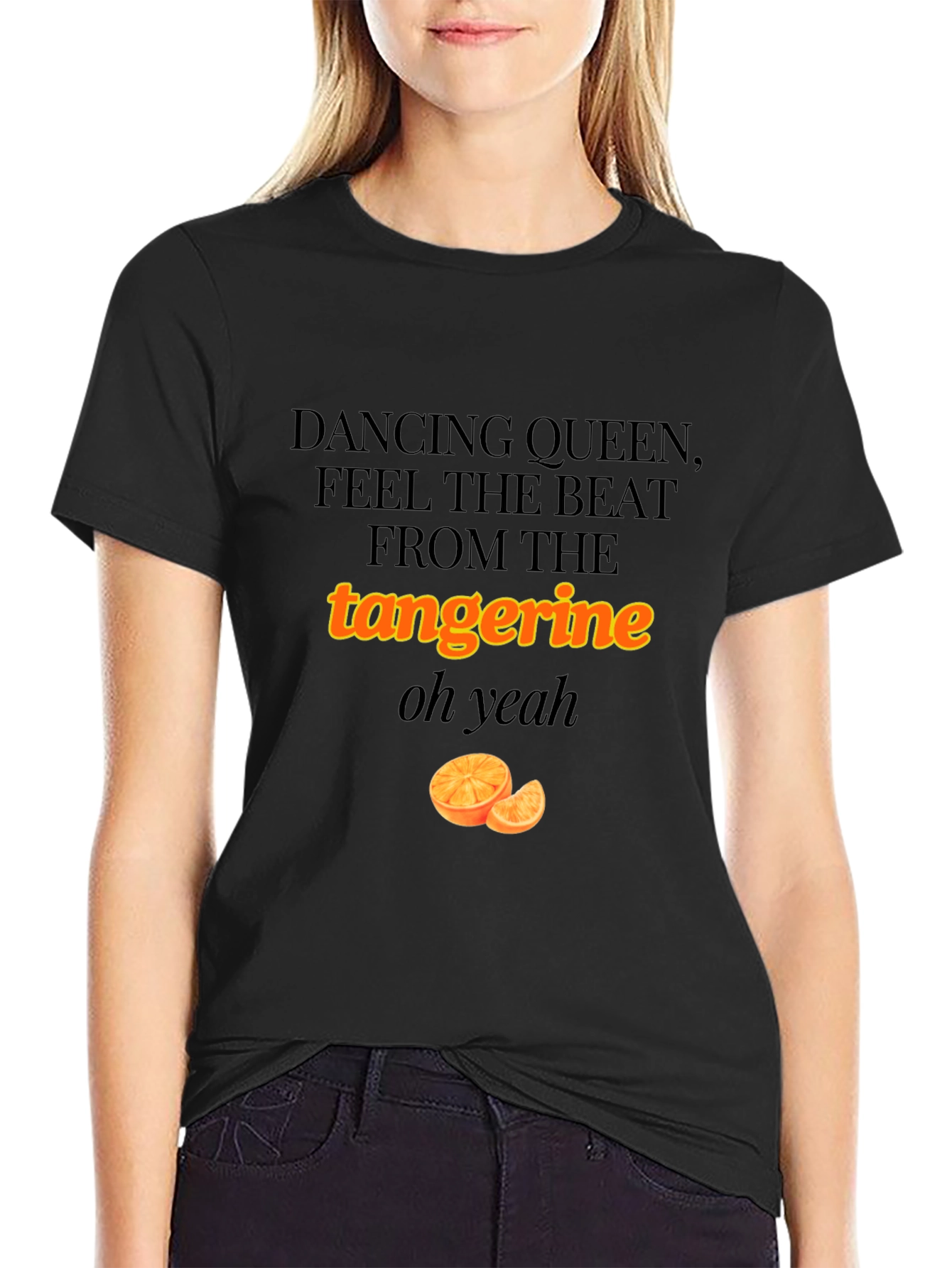Dancing Queen Tangerine Graphic T-Shirt