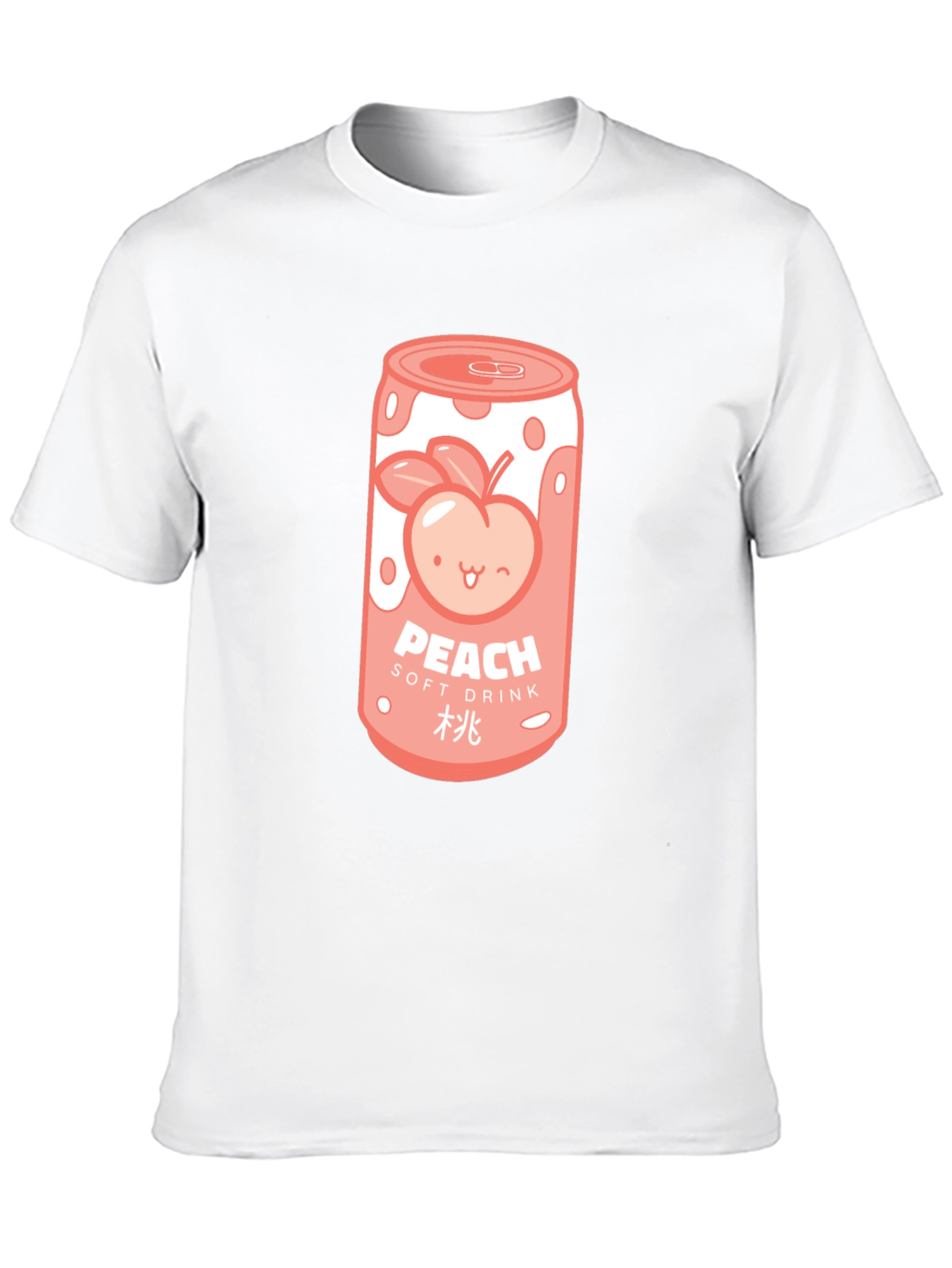 Peach Soft Drink Graphic T-Shirt