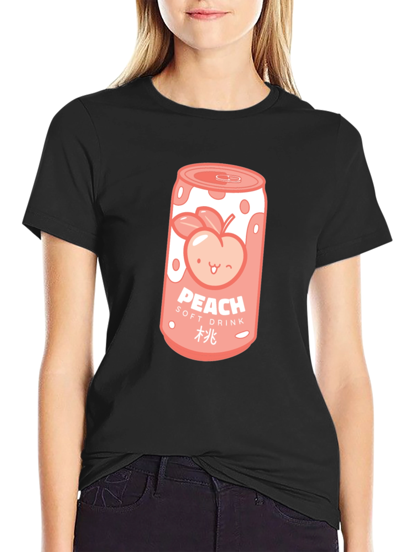 Peach Soft Drink Graphic T-Shirt