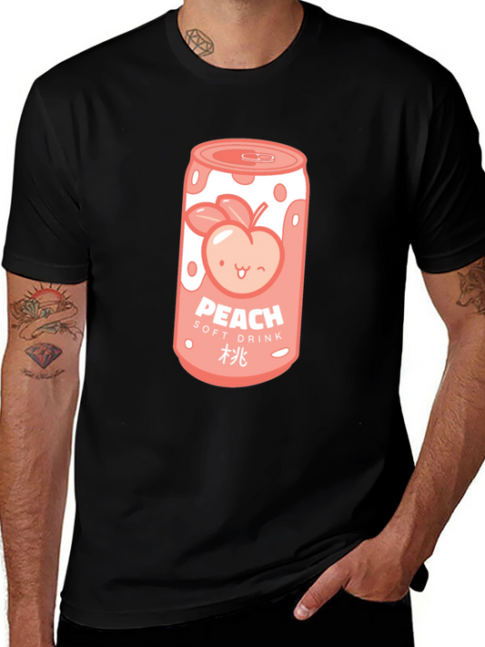 Peach Soft Drink Graphic T-Shirt