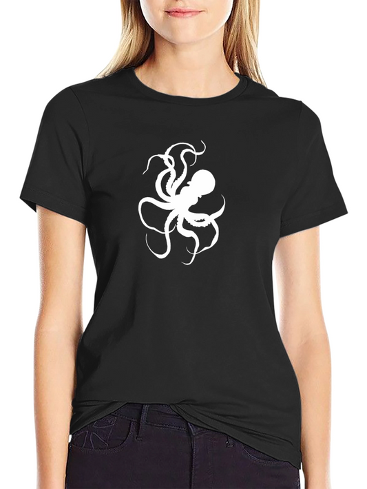 Octopus Graphic Black T-Shirt