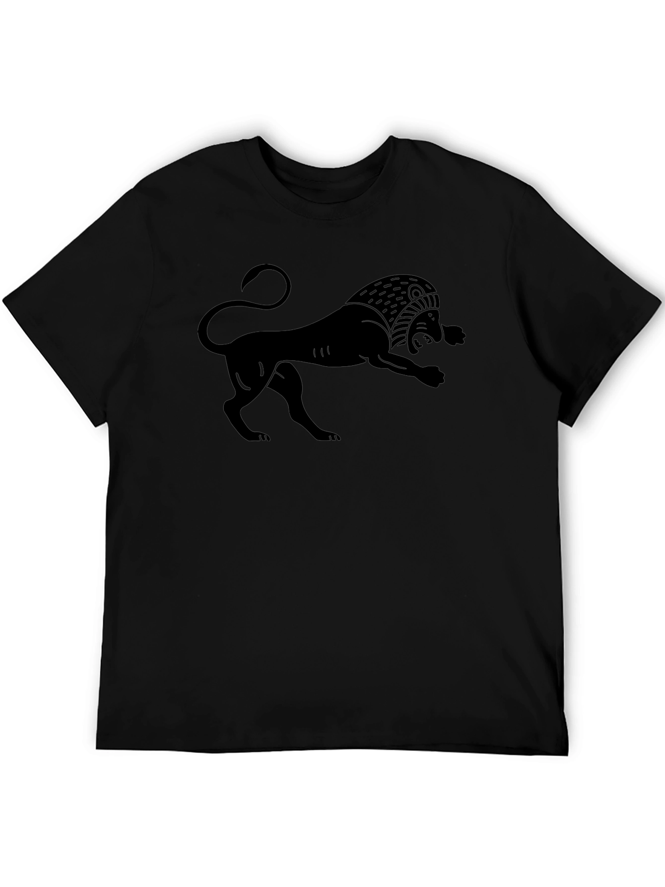 Black Lion Graphic Tee - Classic Style