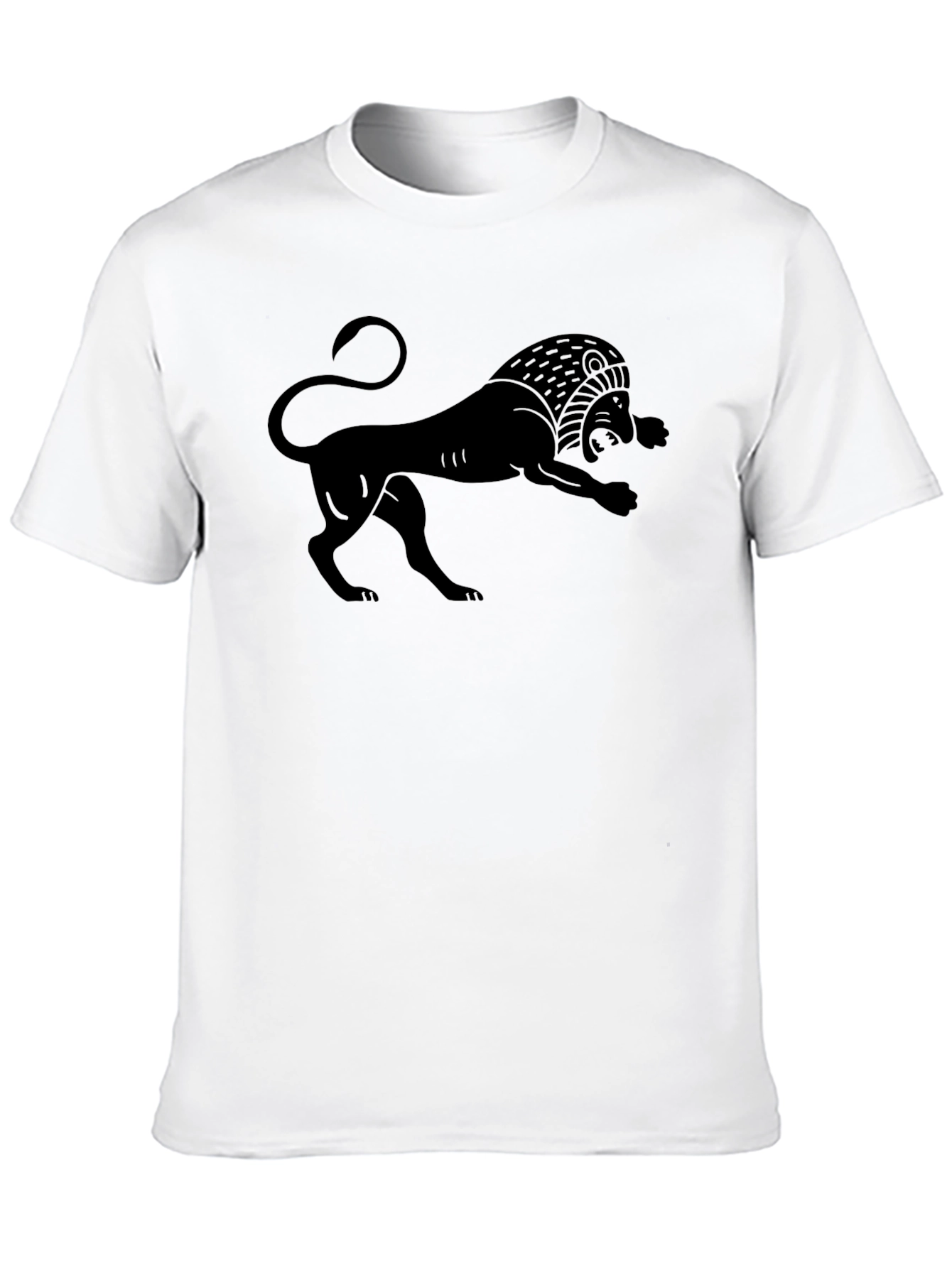 Black Lion Graphic Tee - Classic Style