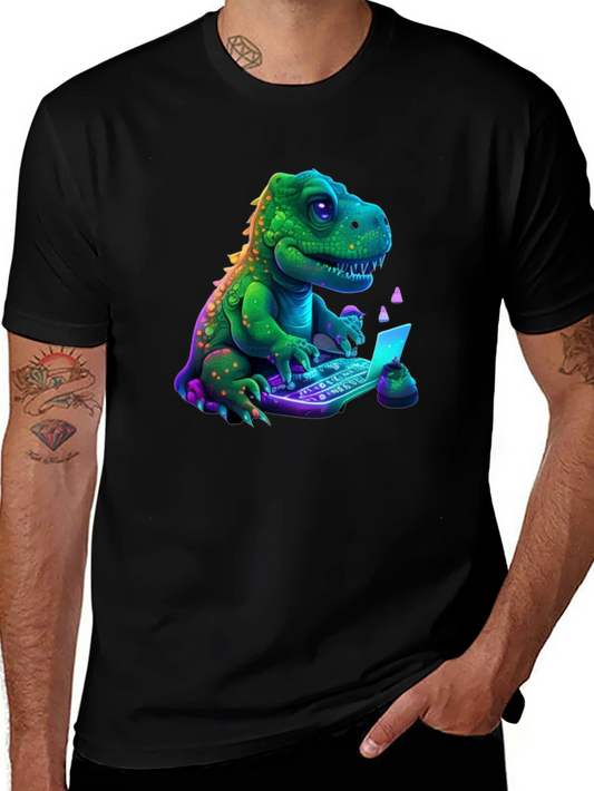 Dino Coder T-Shirt - Black