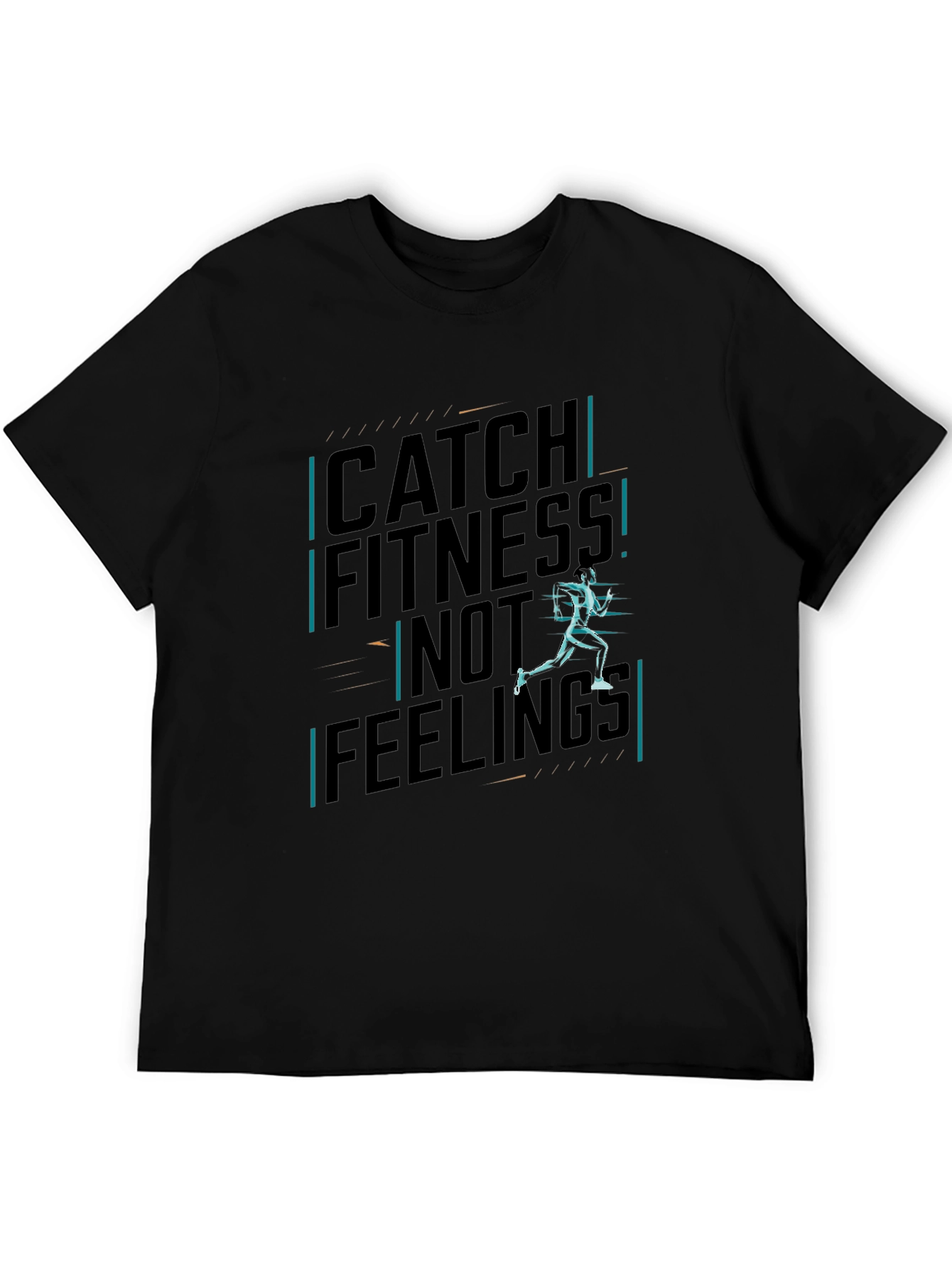Catch Fitness Graphic Tee - Black Cotton Shirt