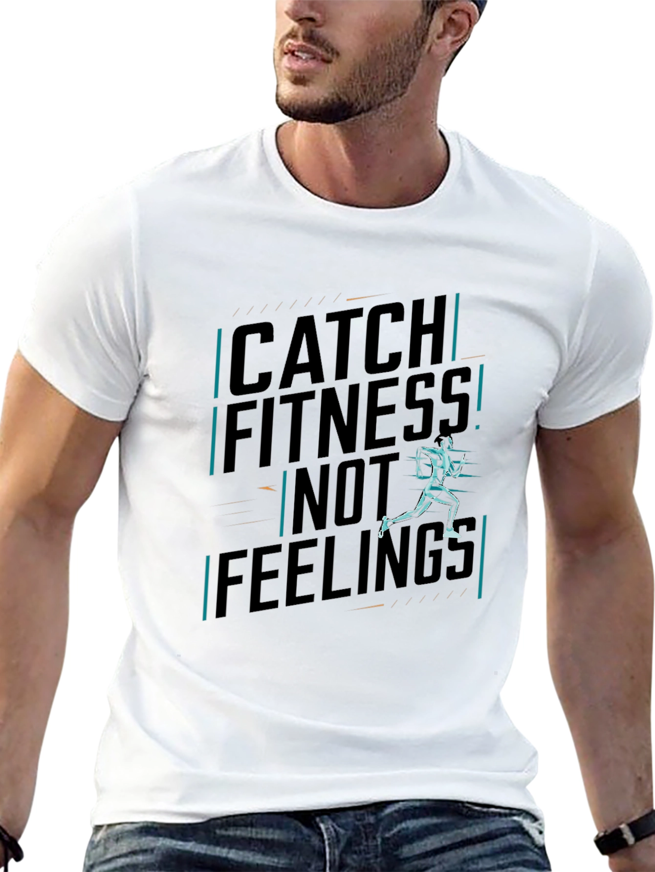 Catch Fitness Graphic Tee - Black Cotton Shirt