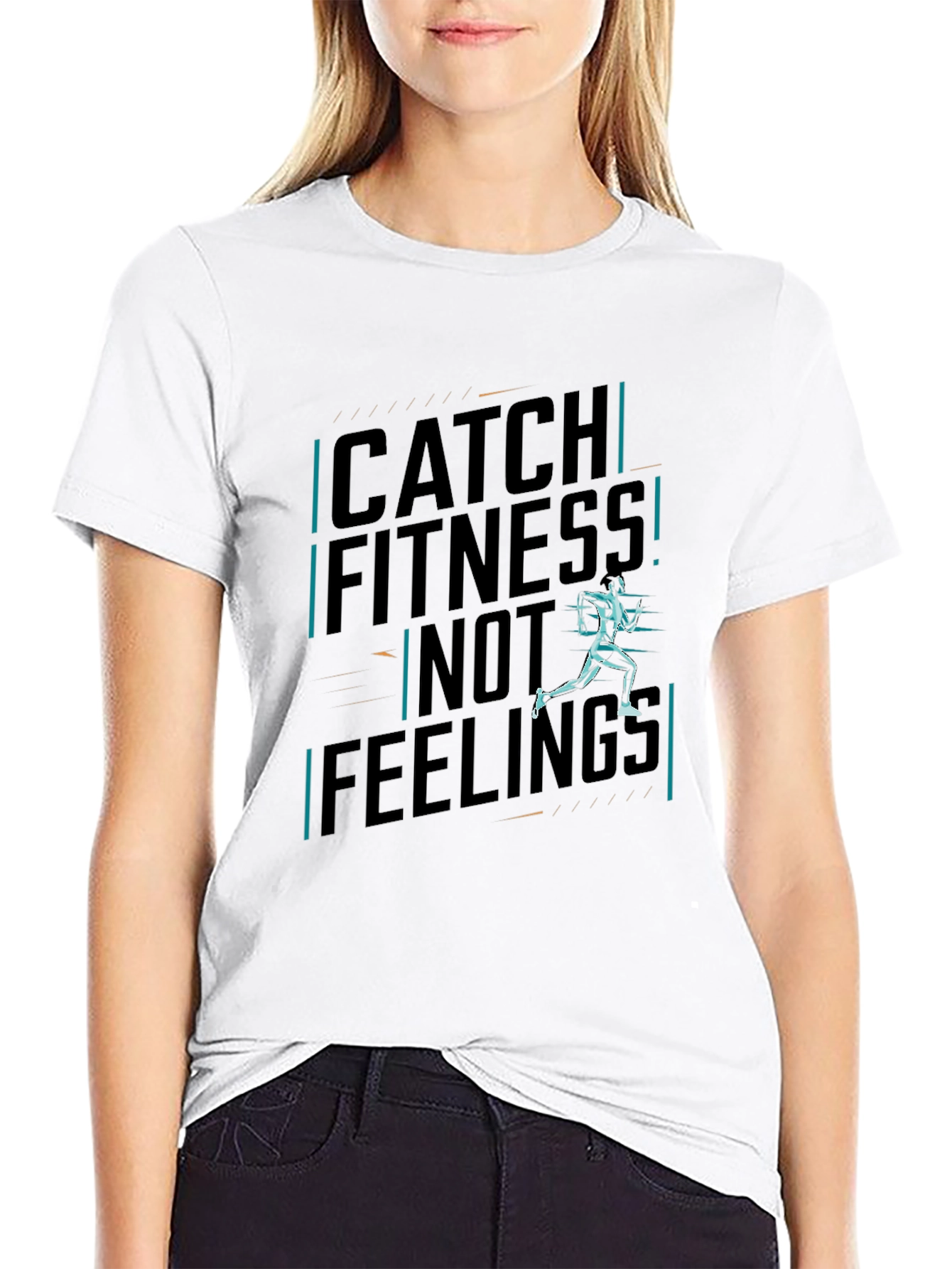 Catch Fitness Graphic Tee - Black Cotton Shirt