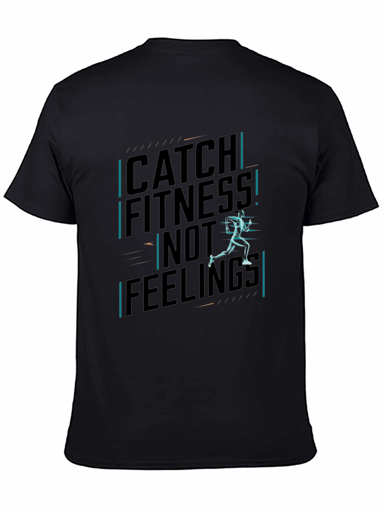 Catch Fitness Graphic Tee - Black Cotton Shirt