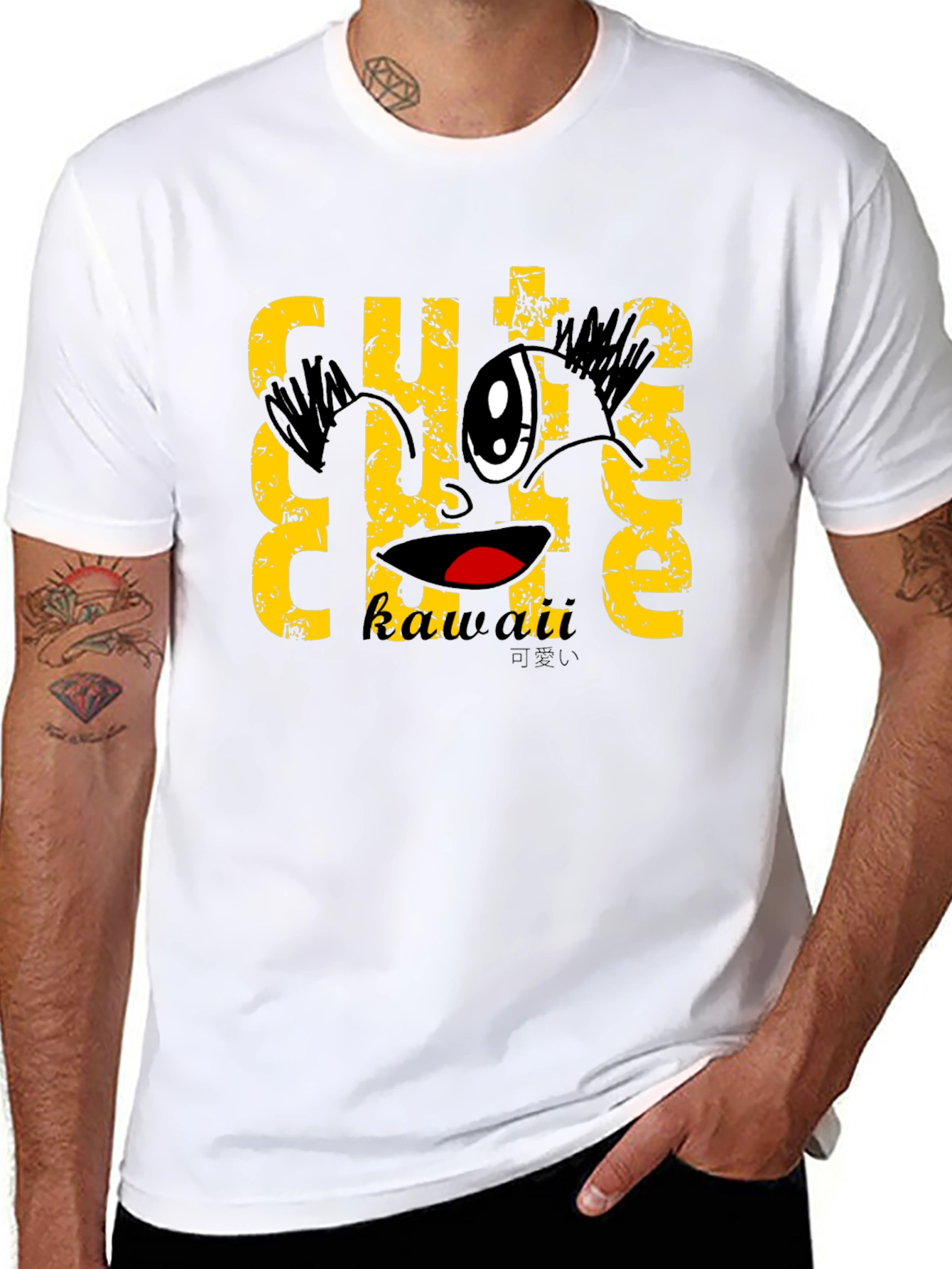 Cute Kawaii Black T-Shirt