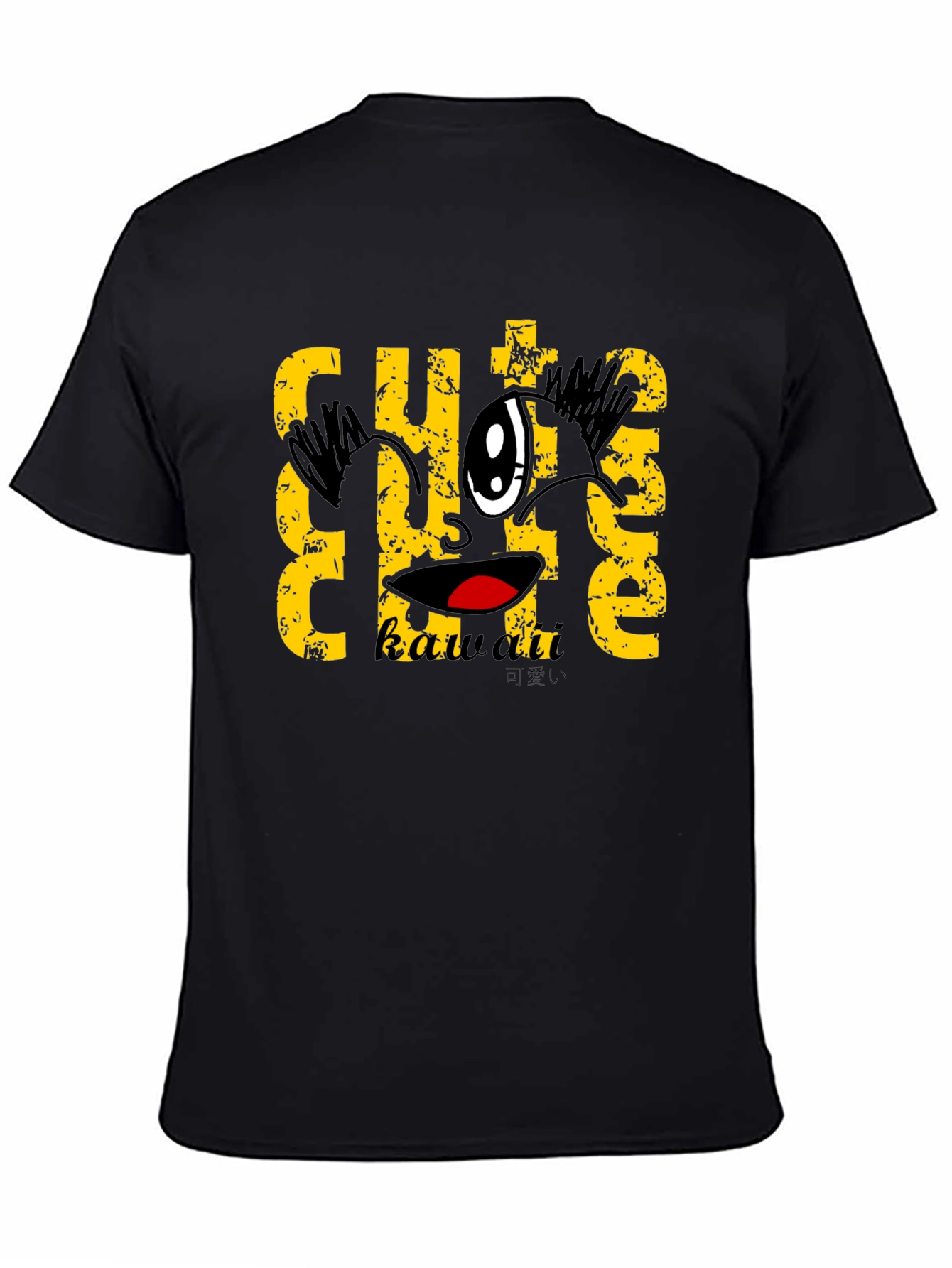 Cute Kawaii Black T-Shirt