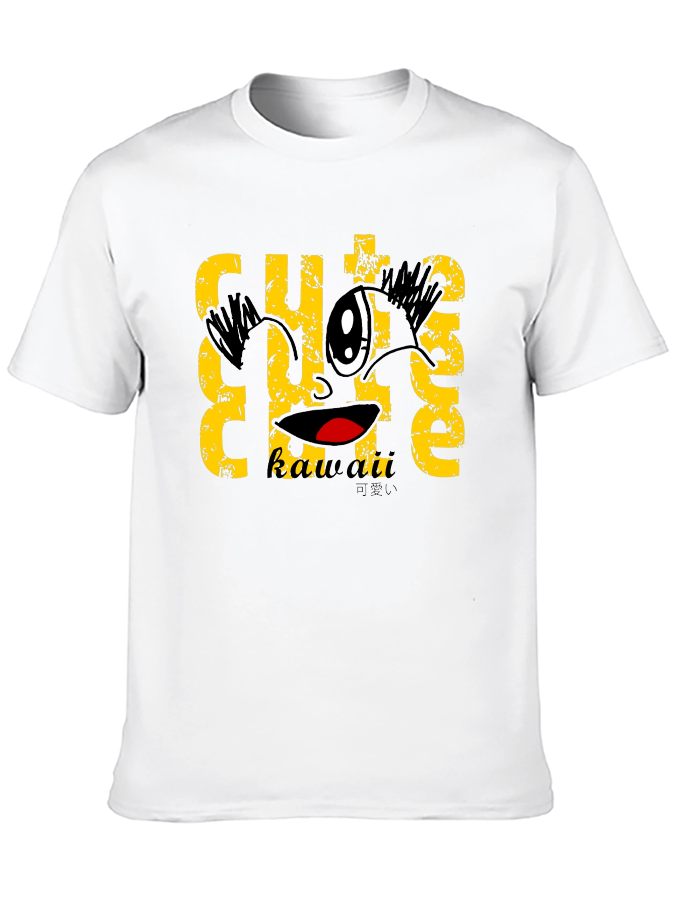 Cute Kawaii Black T-Shirt