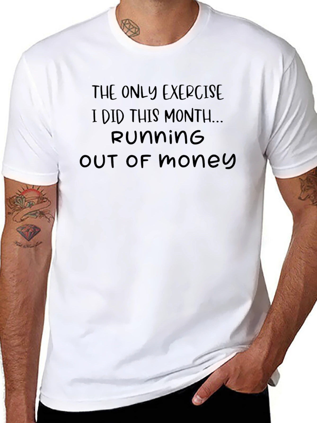 Funny Running Out of Money T-Shirt