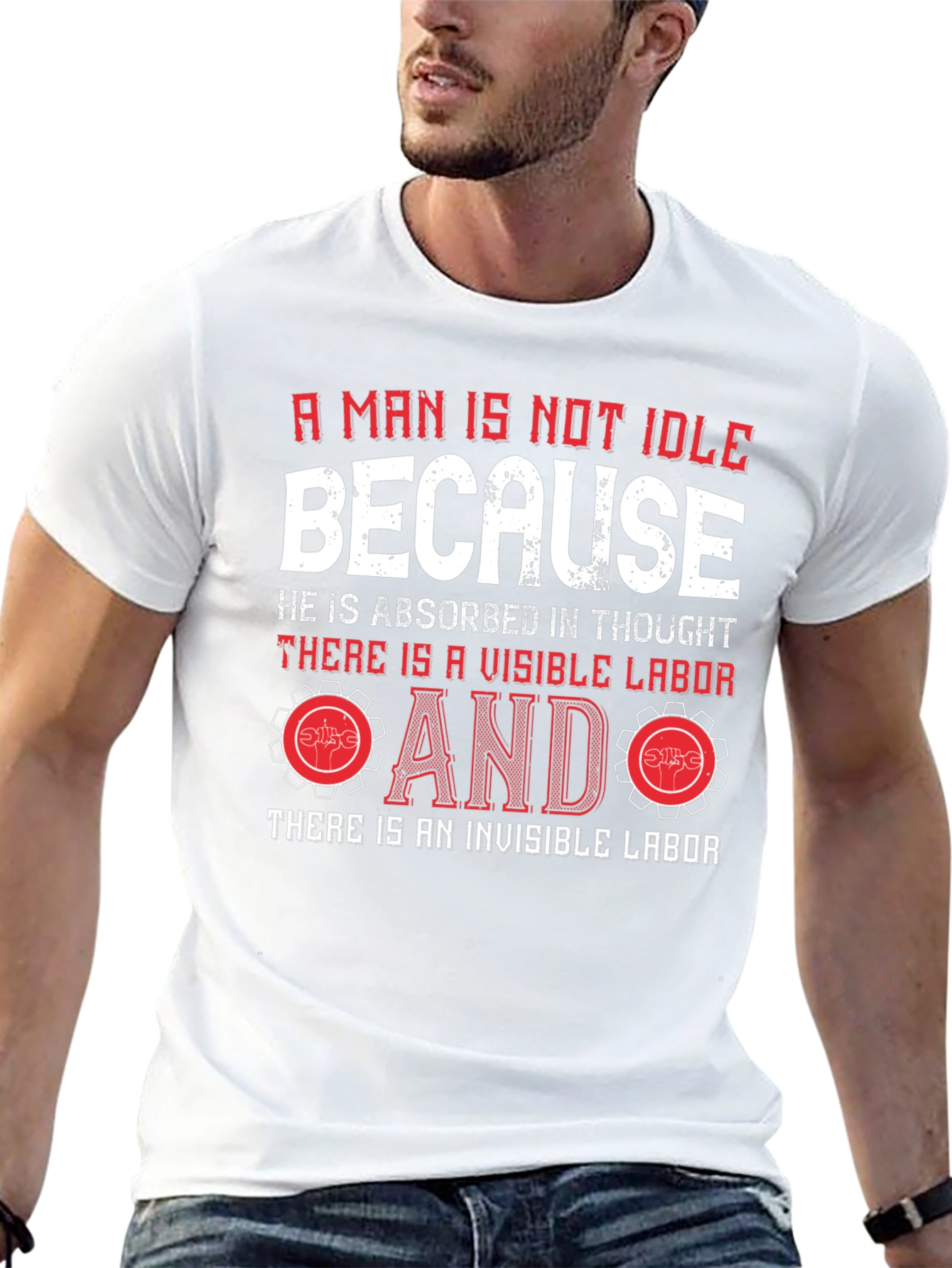 Idle Labor Graphic Tee - Thoughtful Mans Shirt