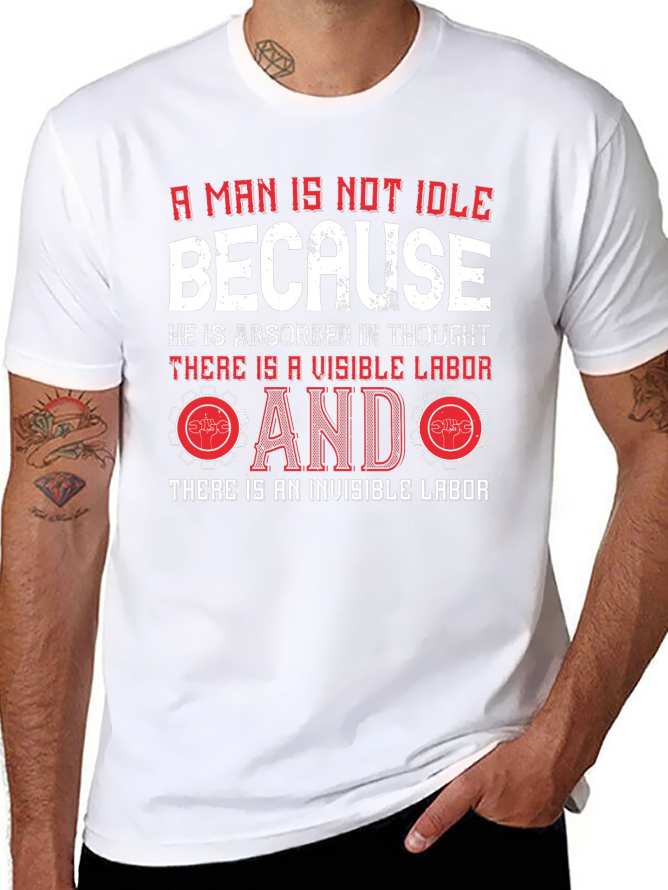Idle Labor Graphic Tee - Thoughtful Mans Shirt
