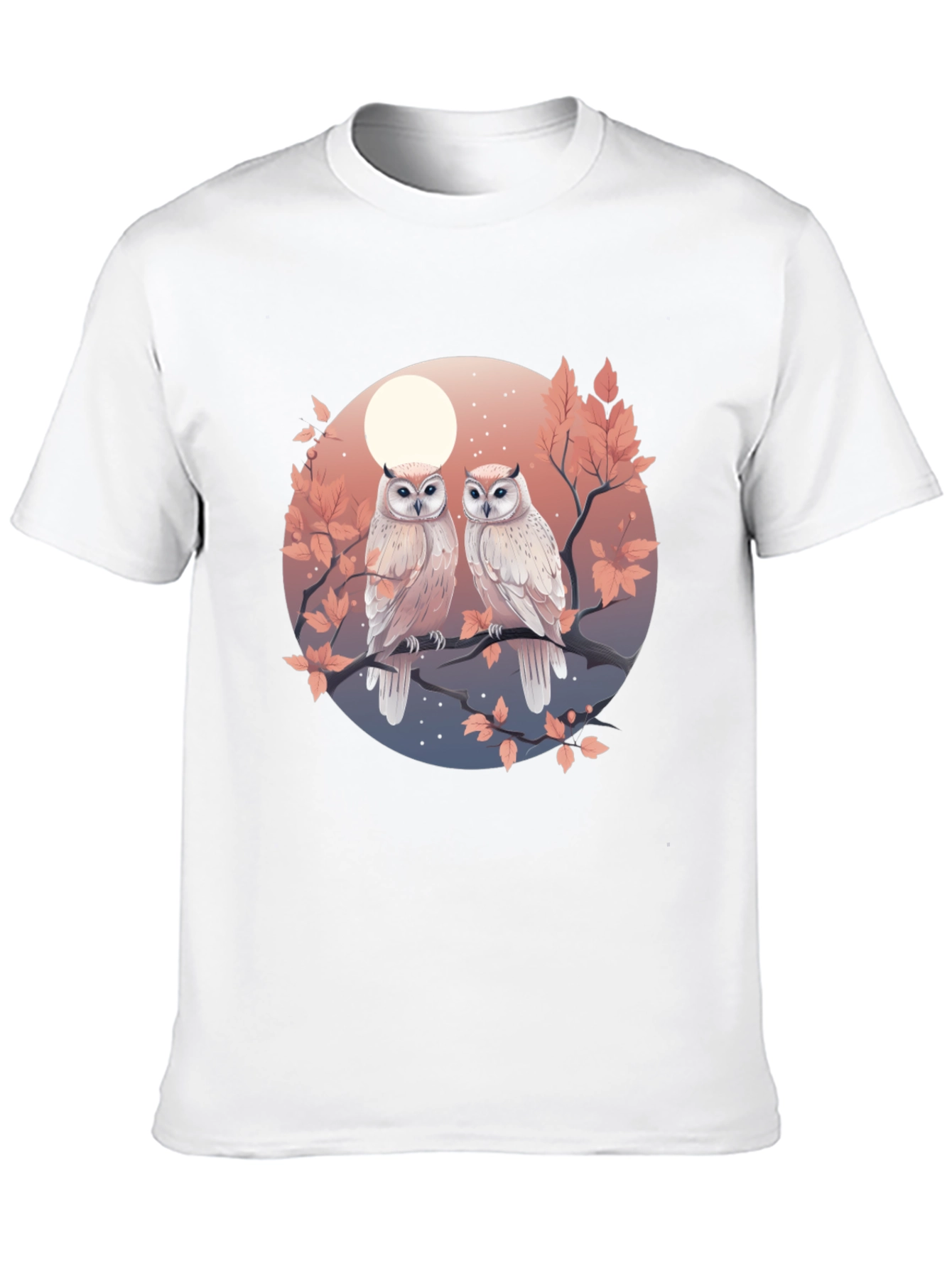 Owl Moon Graphic Tee - Unique Bird Lover Design