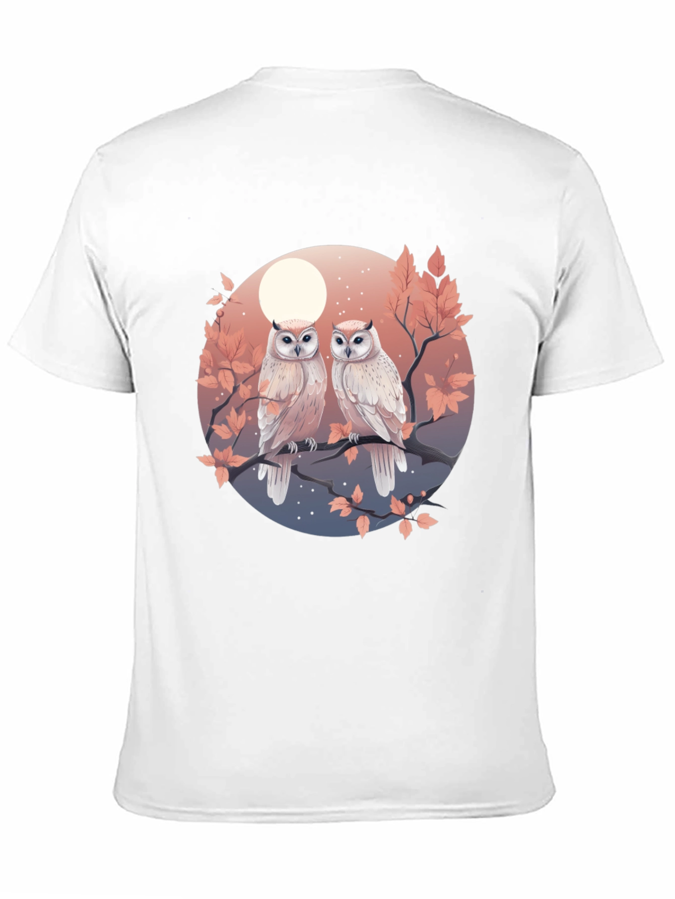 Owl Moon Graphic Tee - Unique Bird Lover Design