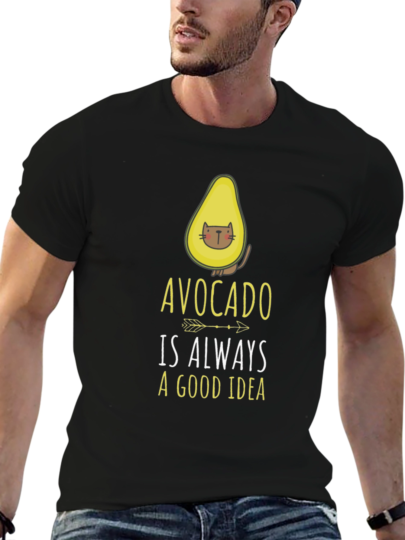 Avocado Cat T-Shirt - Always a Good Idea!