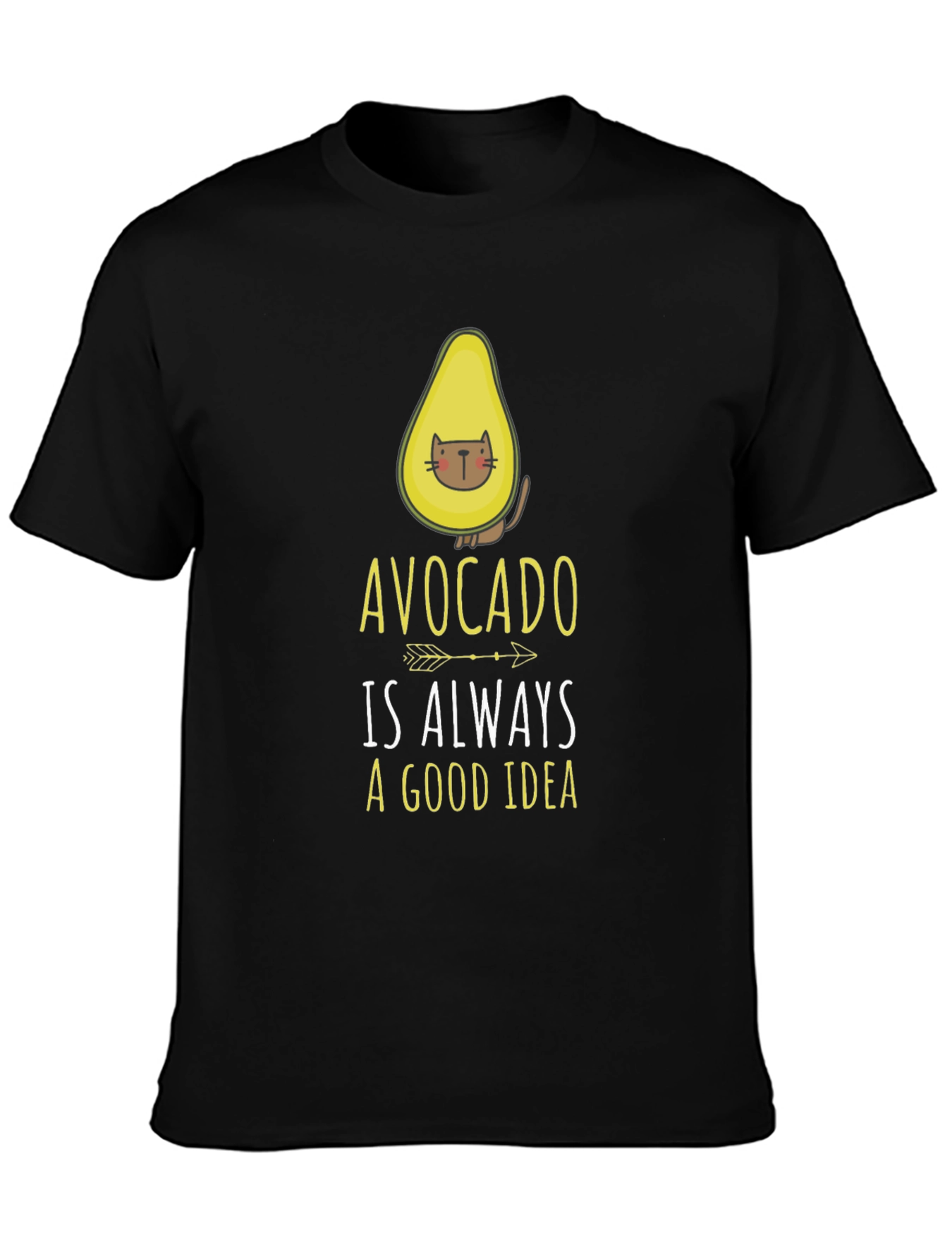 Avocado Cat T-Shirt - Always a Good Idea!