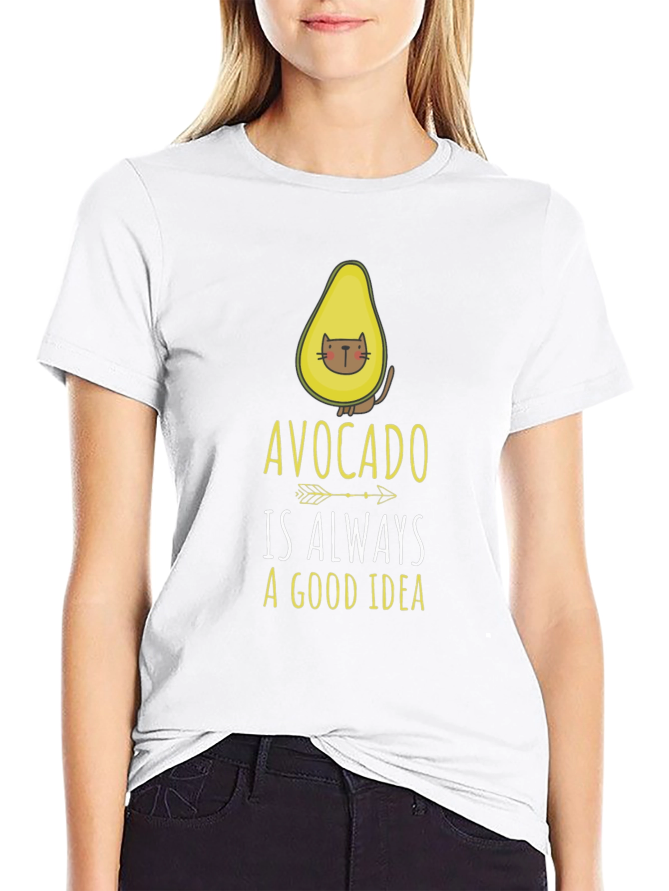 Avocado Cat T-Shirt - Always a Good Idea!