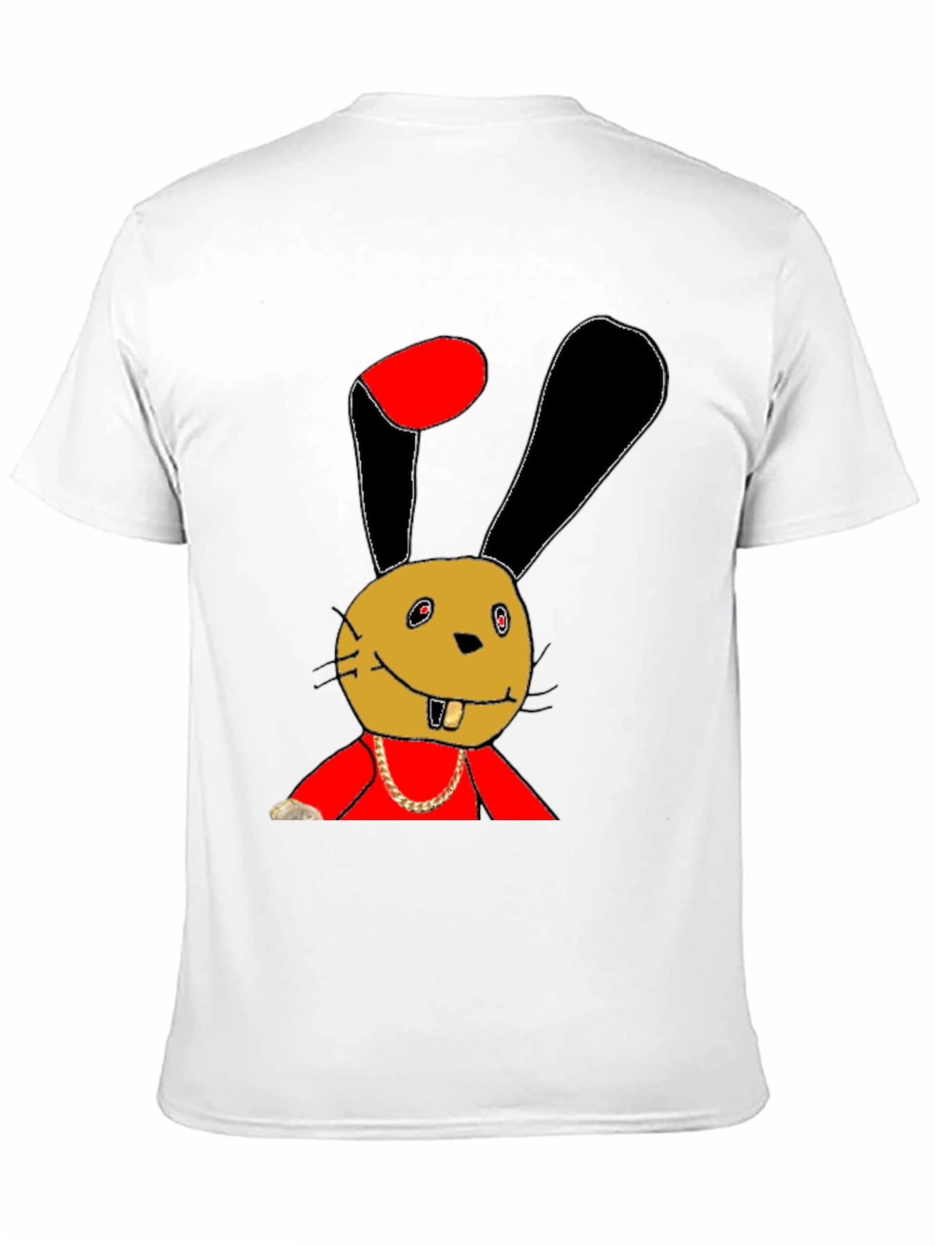 Funky Bunny Graphic Tee - Unique Cartoon Print