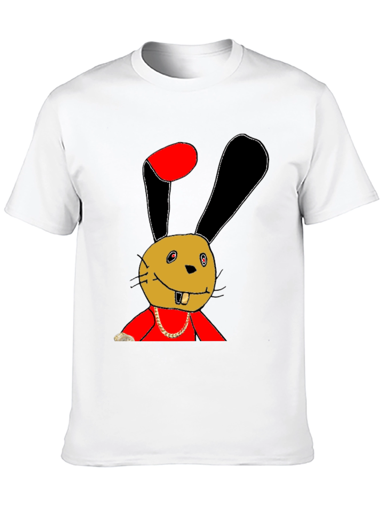Funky Bunny Graphic Tee - Unique Cartoon Print