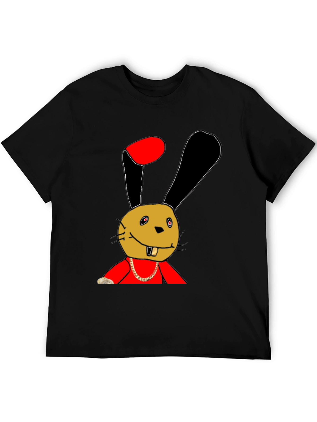Funky Bunny Graphic Tee - Unique Cartoon Print